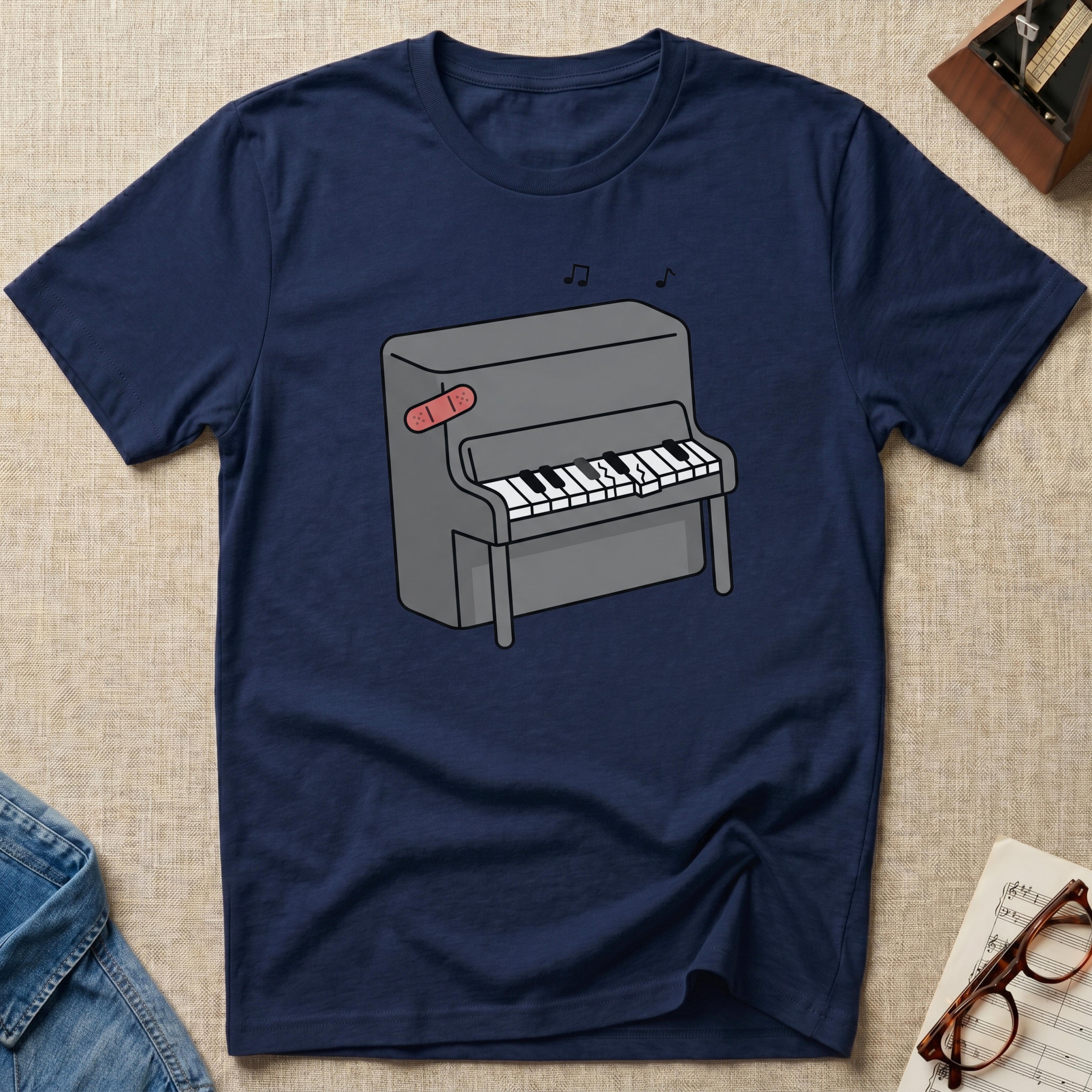 "Bandaged Piano" T-Shirt