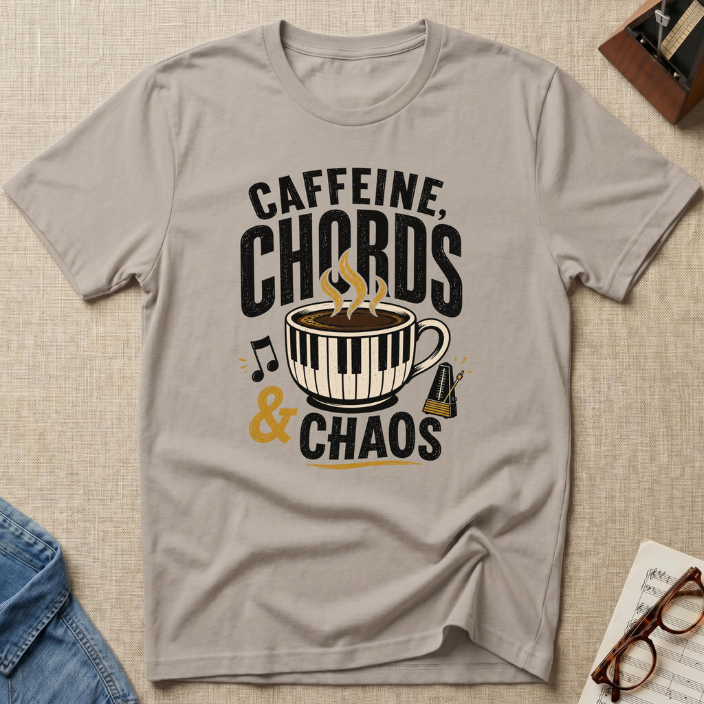 Caffeine, Chords & Chaos T-Shirt