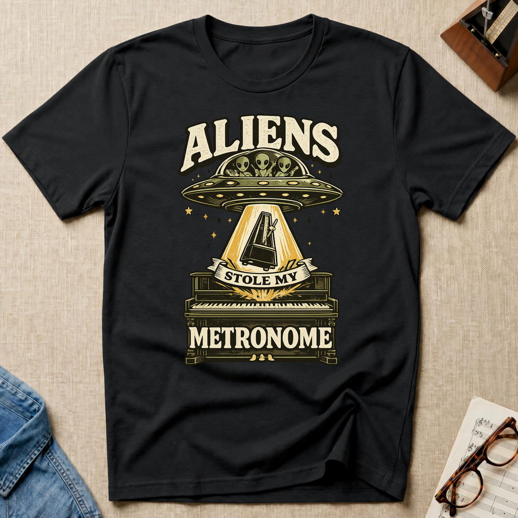 "Aliens Stole My Metronome" T-Shirt