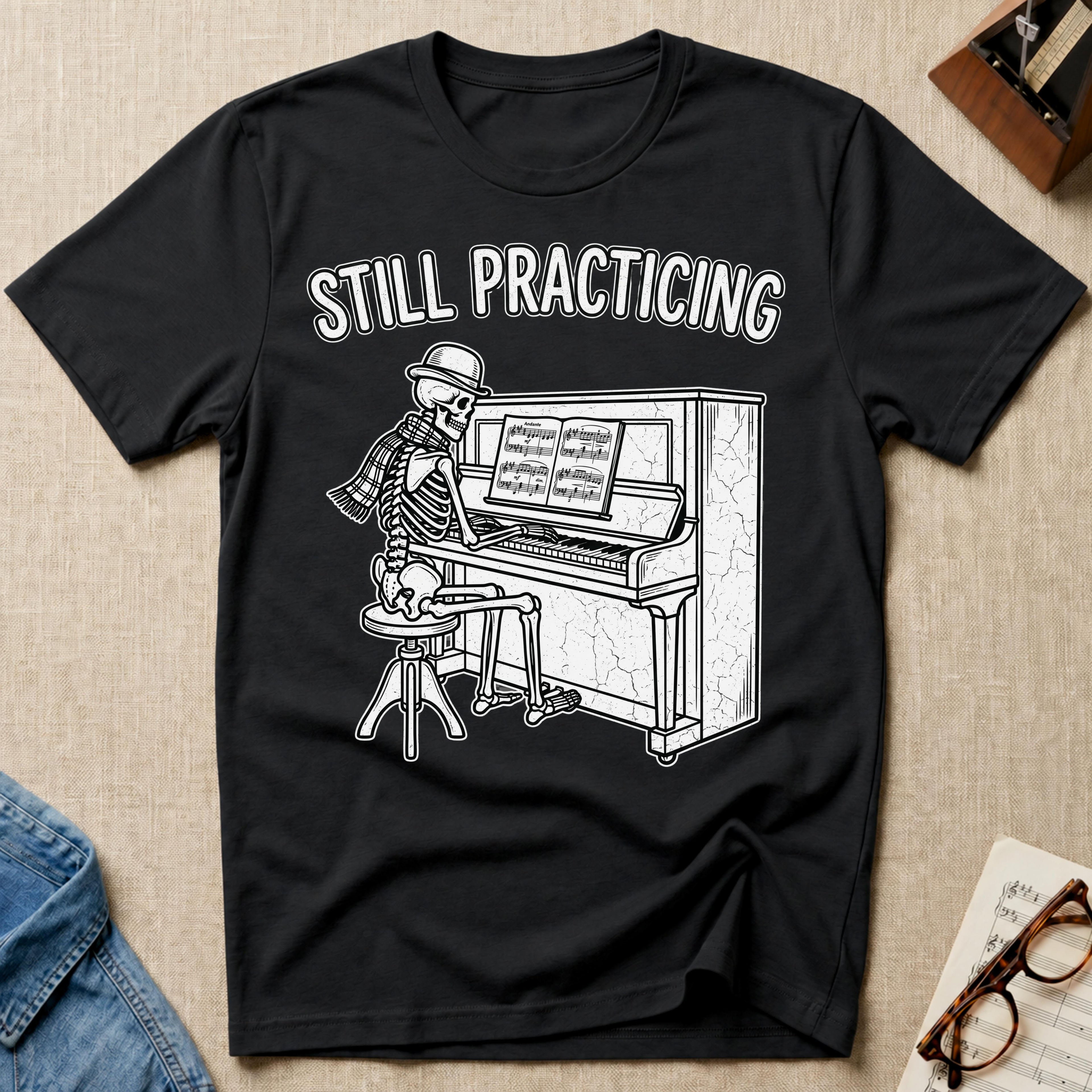 Stylish Skeleton: Still Practicing T-Shirt