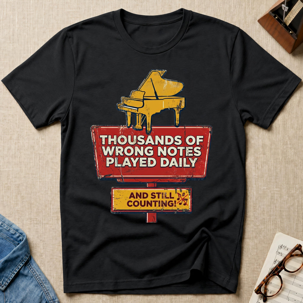 Thousands Of Wrong Notes Played Daily T-Shirt
