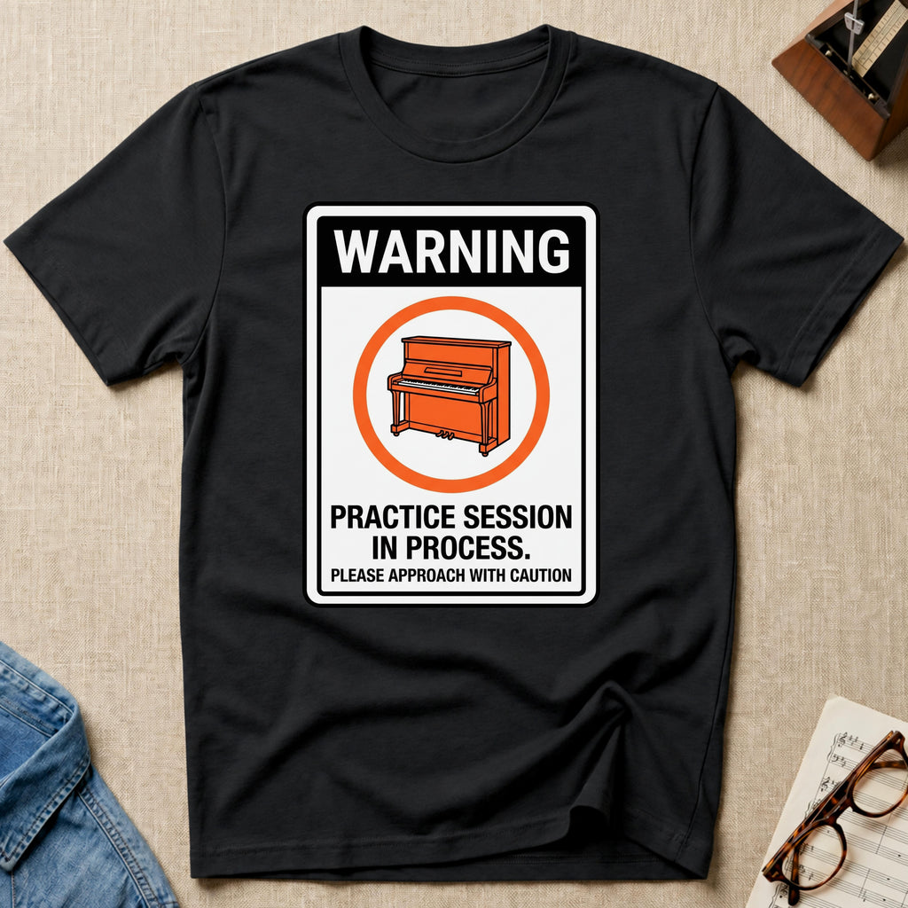 Warning. Practice Session T-Shirt (Design 2)
