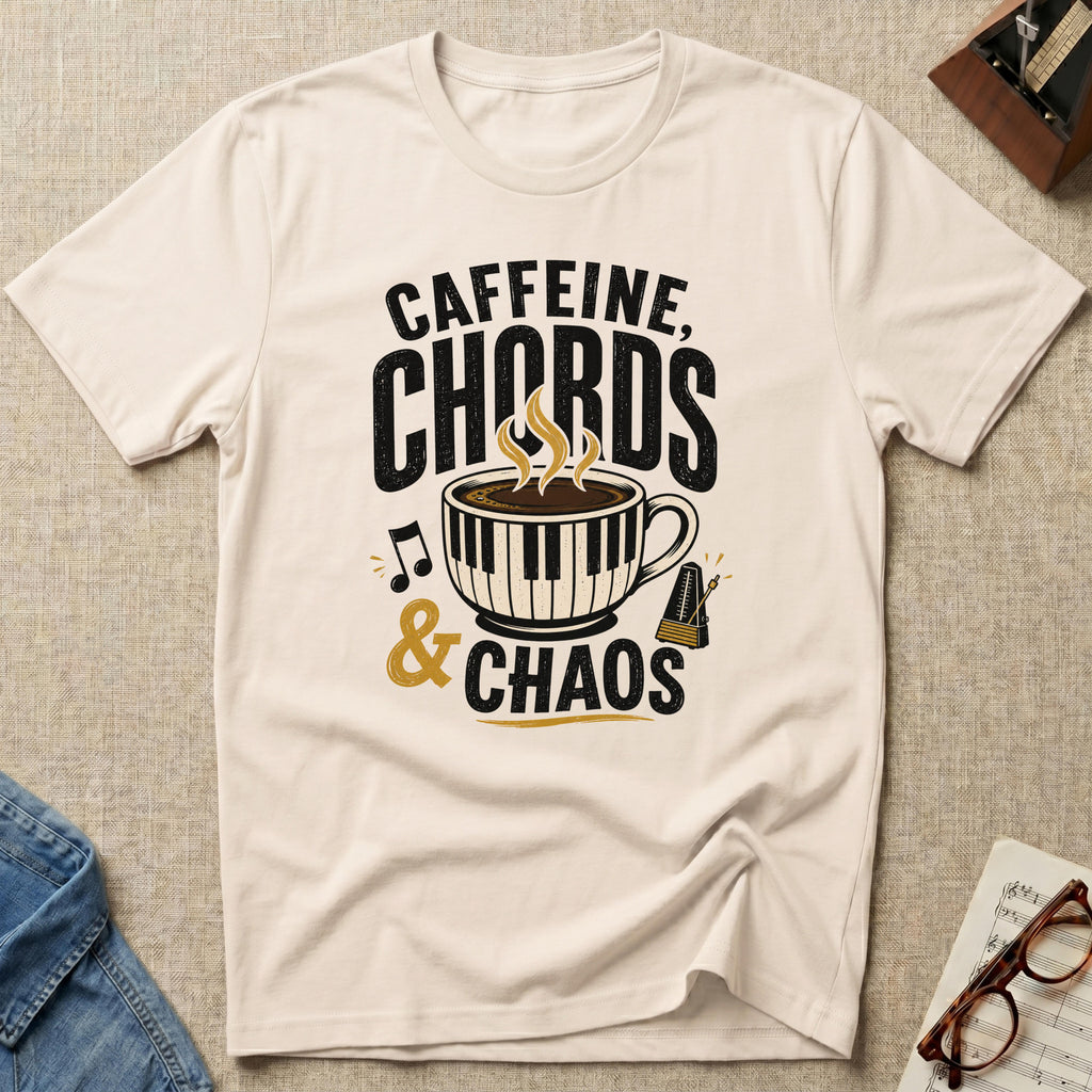 Caffeine, Chords & Chaos T-Shirt