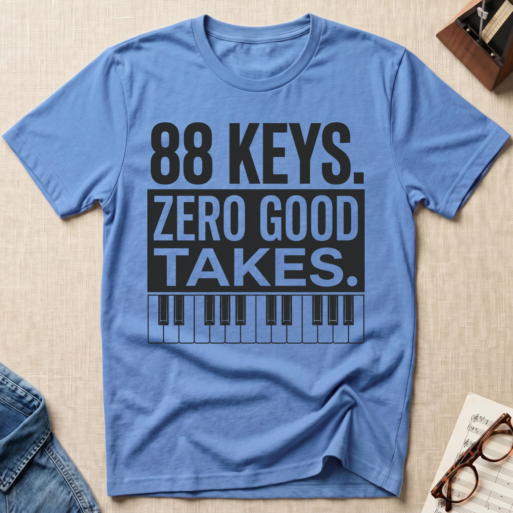 "88 Keys. Zero Good Takes" T-Shirt