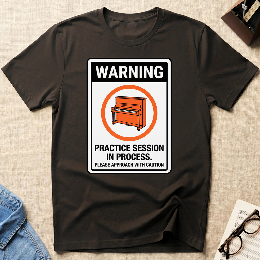 Warning. Practice Session T-Shirt (Design 2)