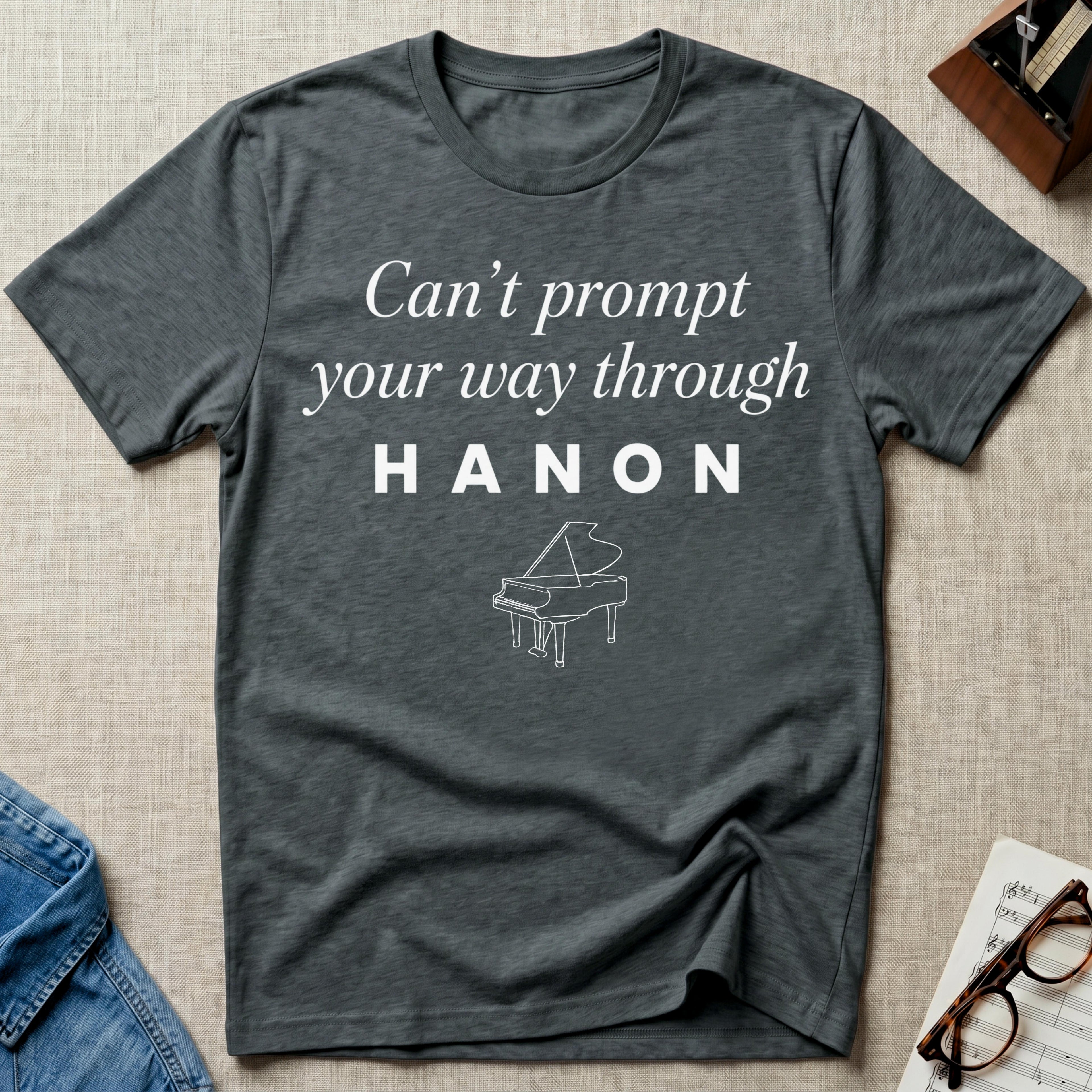 "Can't Prompt Through Hanon" T-Shirt