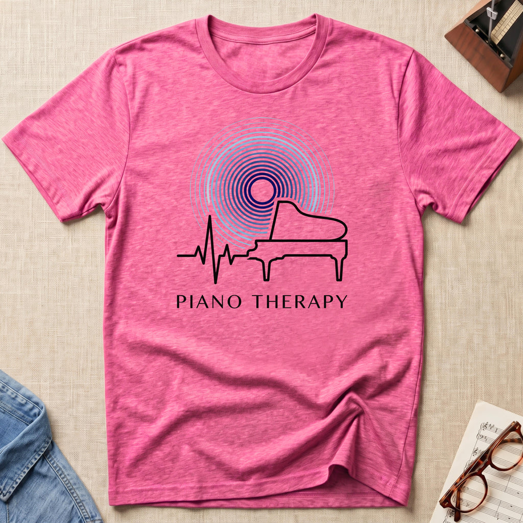 Piano Therapy Heartbeat T-Shirt