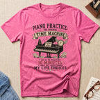 Piano Practice Time Machine T-Shirt
