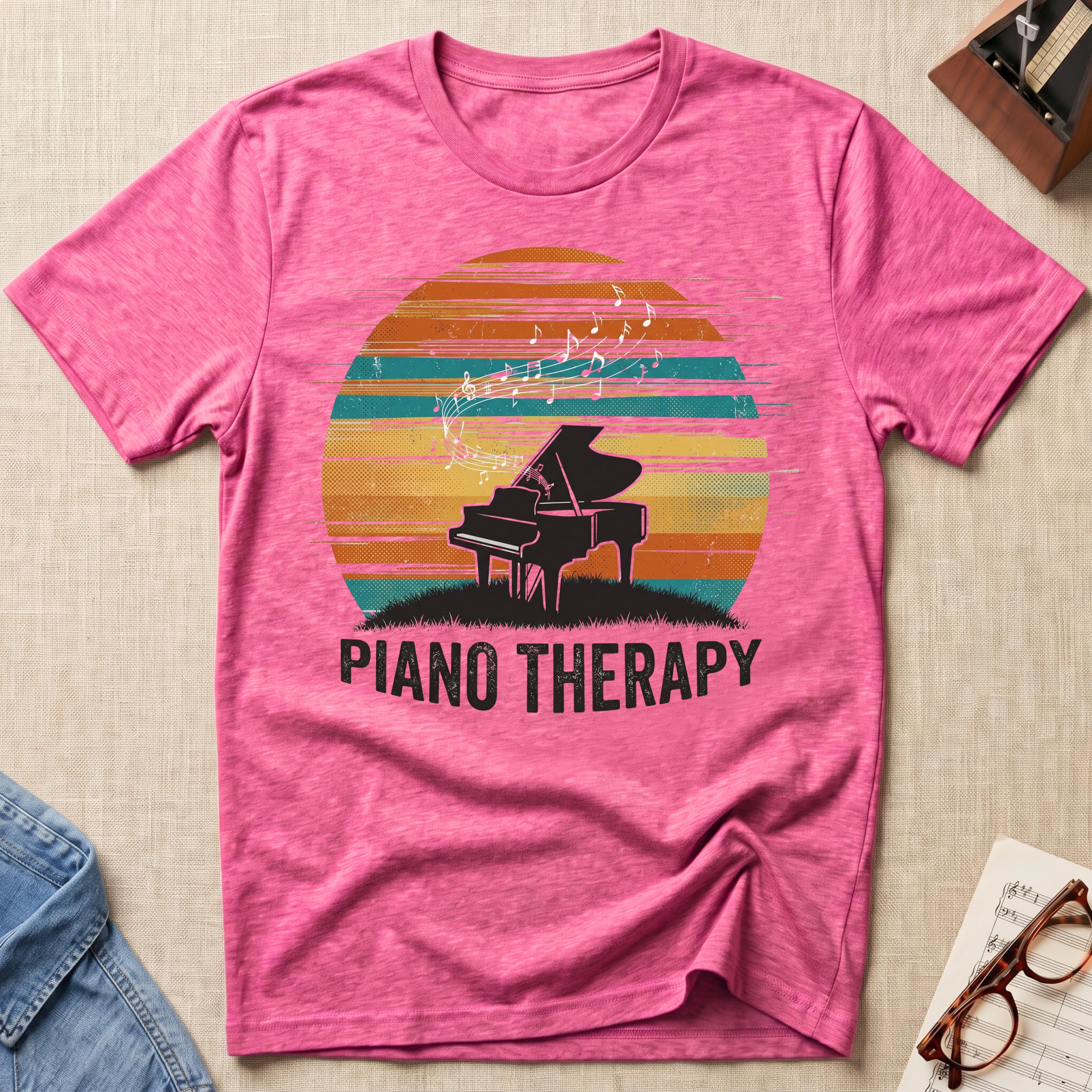 Piano Therapy Sunset T-Shirt