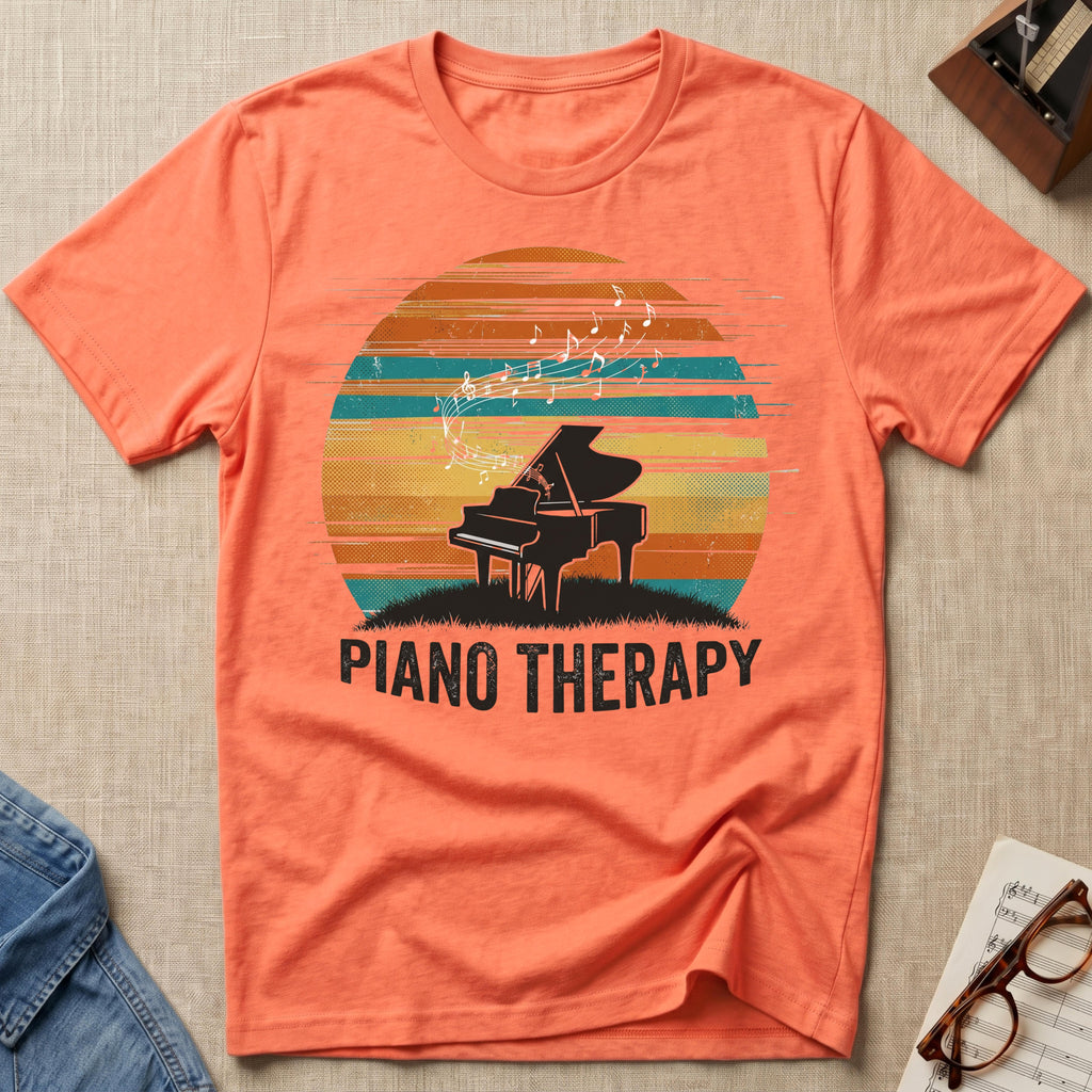 Piano Therapy Sunset T-Shirt