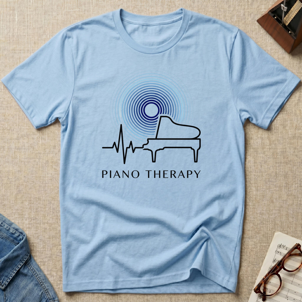 Piano Therapy Heartbeat T-Shirt