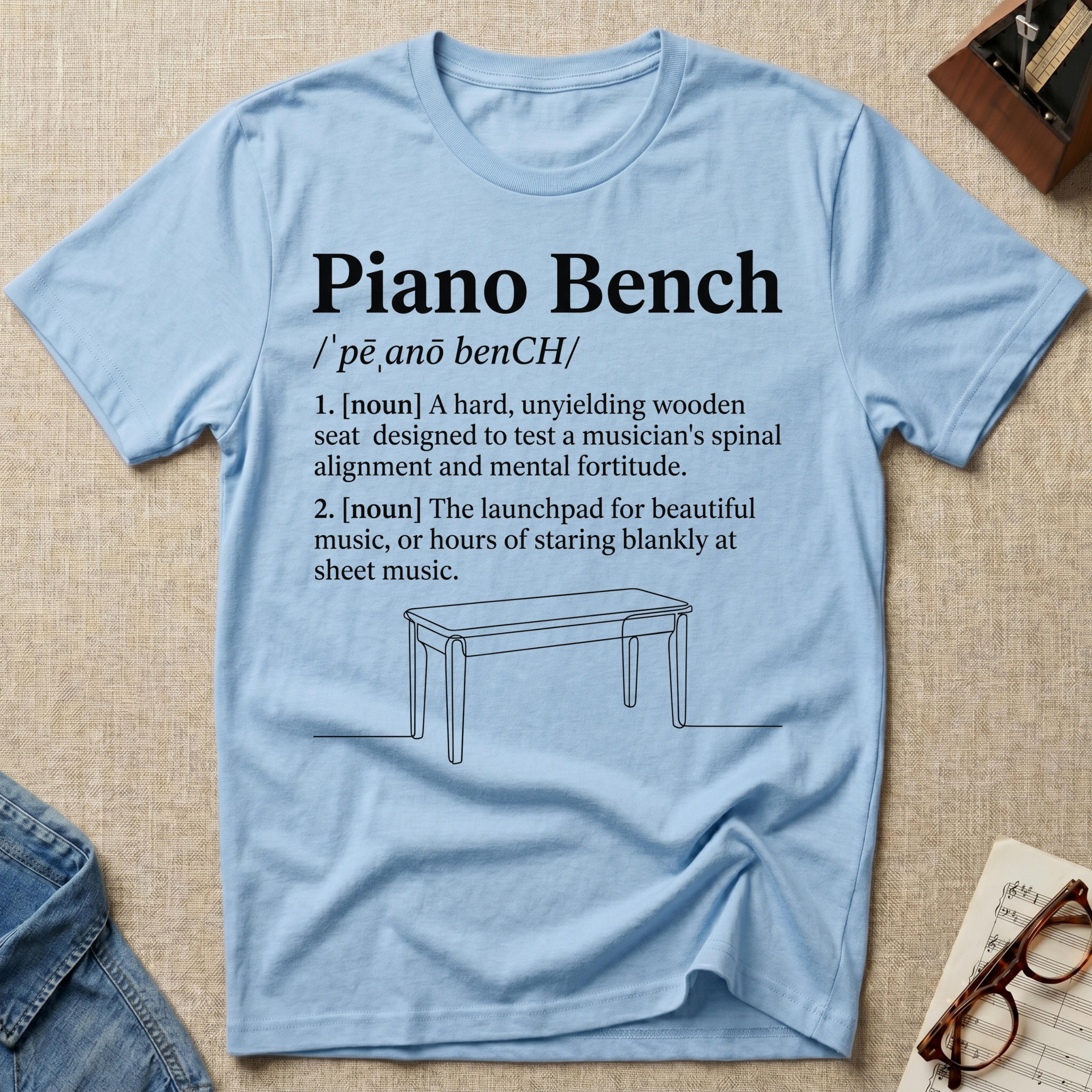 Piano Bench Defined T-Shirt