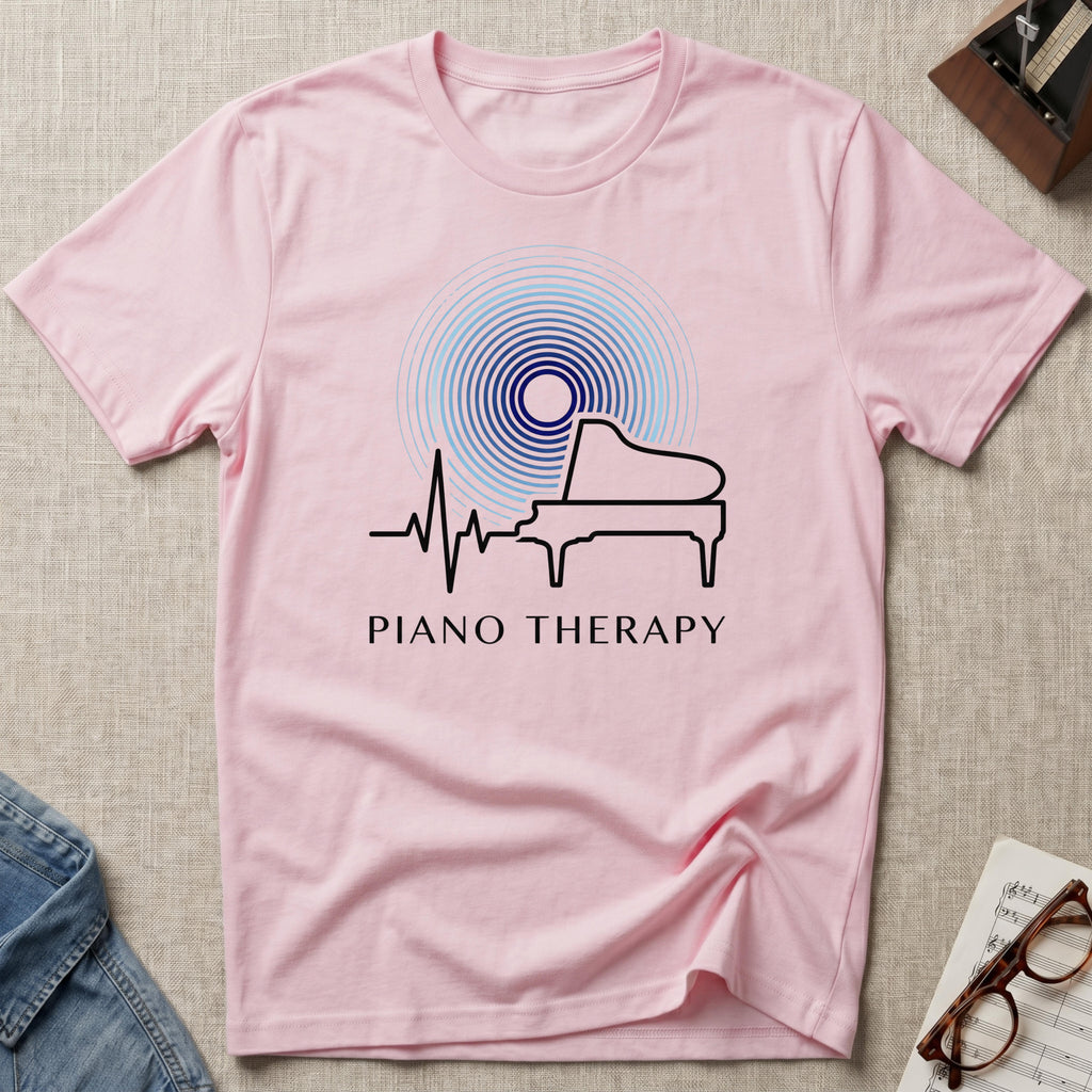 Piano Therapy Heartbeat T-Shirt