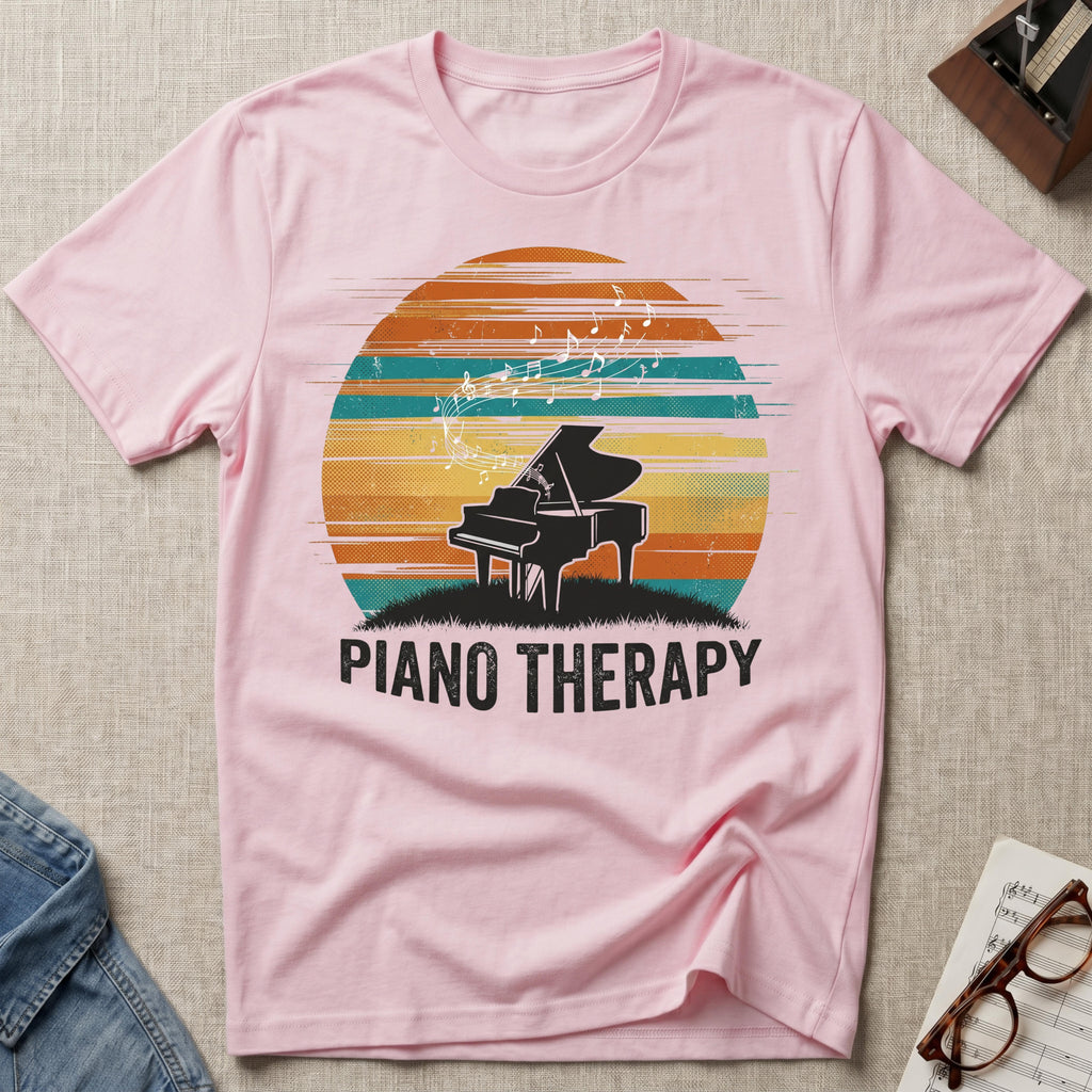 Piano Therapy Sunset T-Shirt