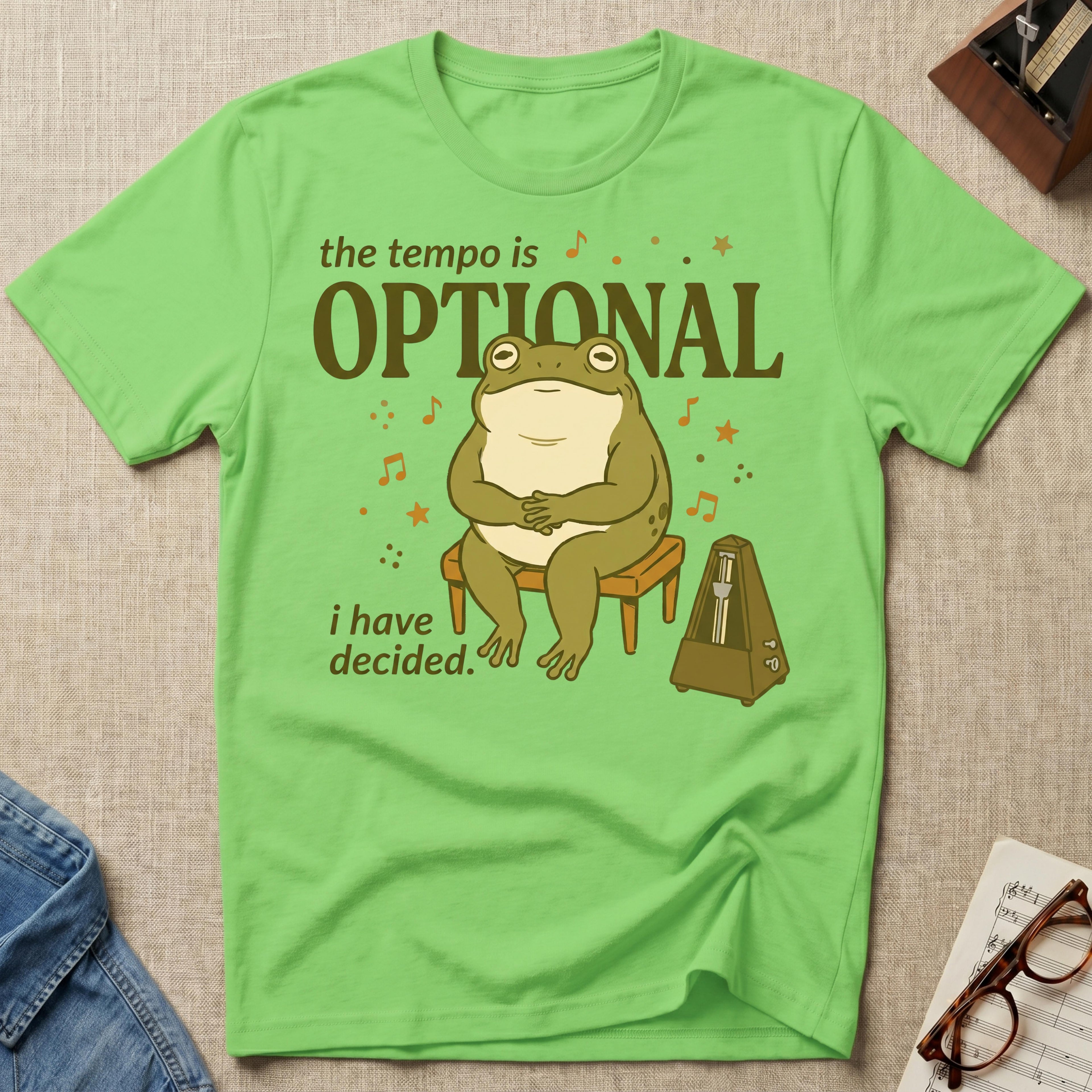 Tempo Is Optional. I Have Decided" T-Shirt