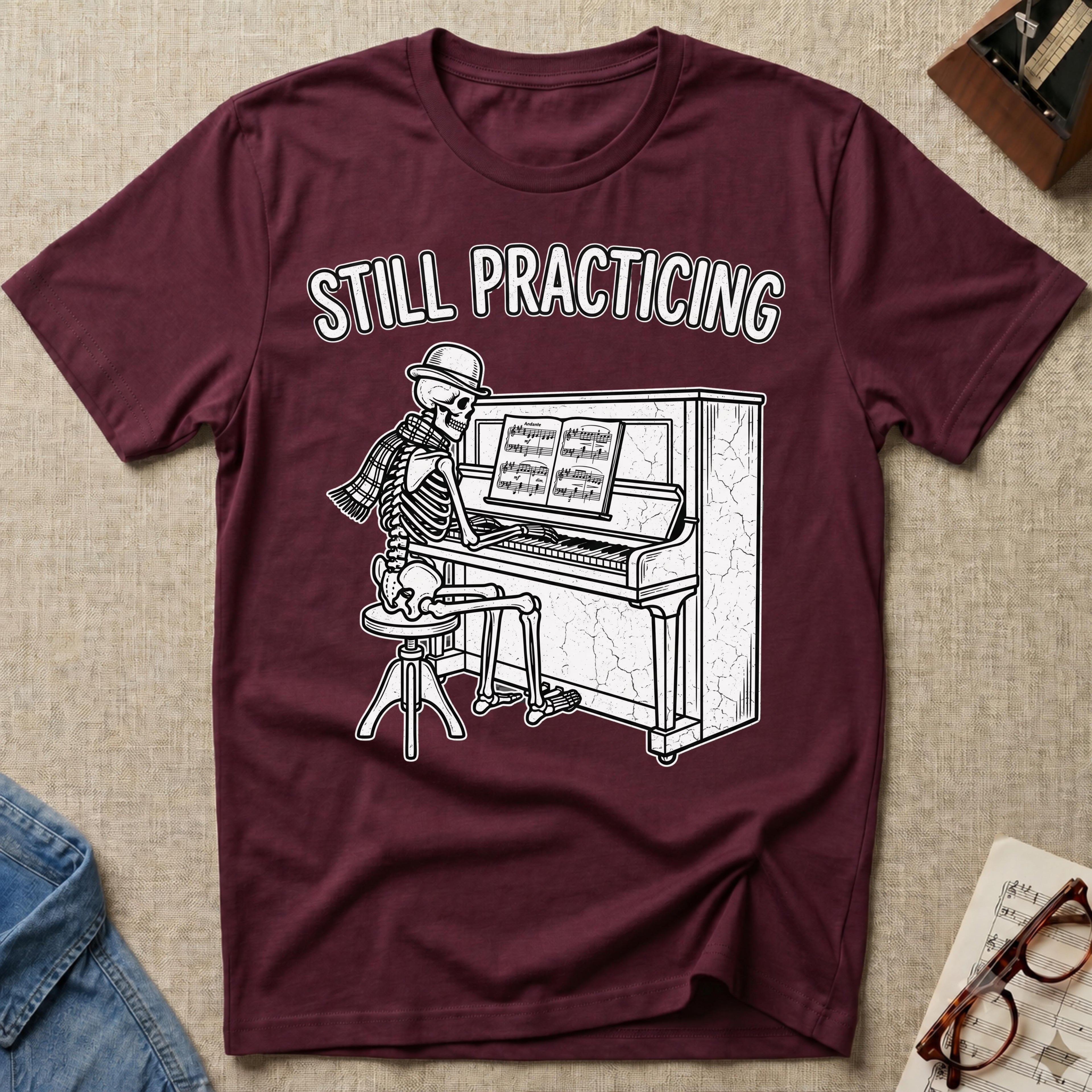 Stylish Skeleton: Still Practicing T-Shirt