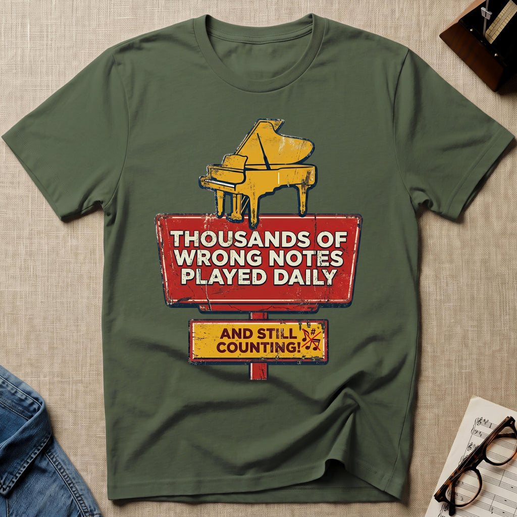Thousands Of Wrong Notes Played Daily T-Shirt