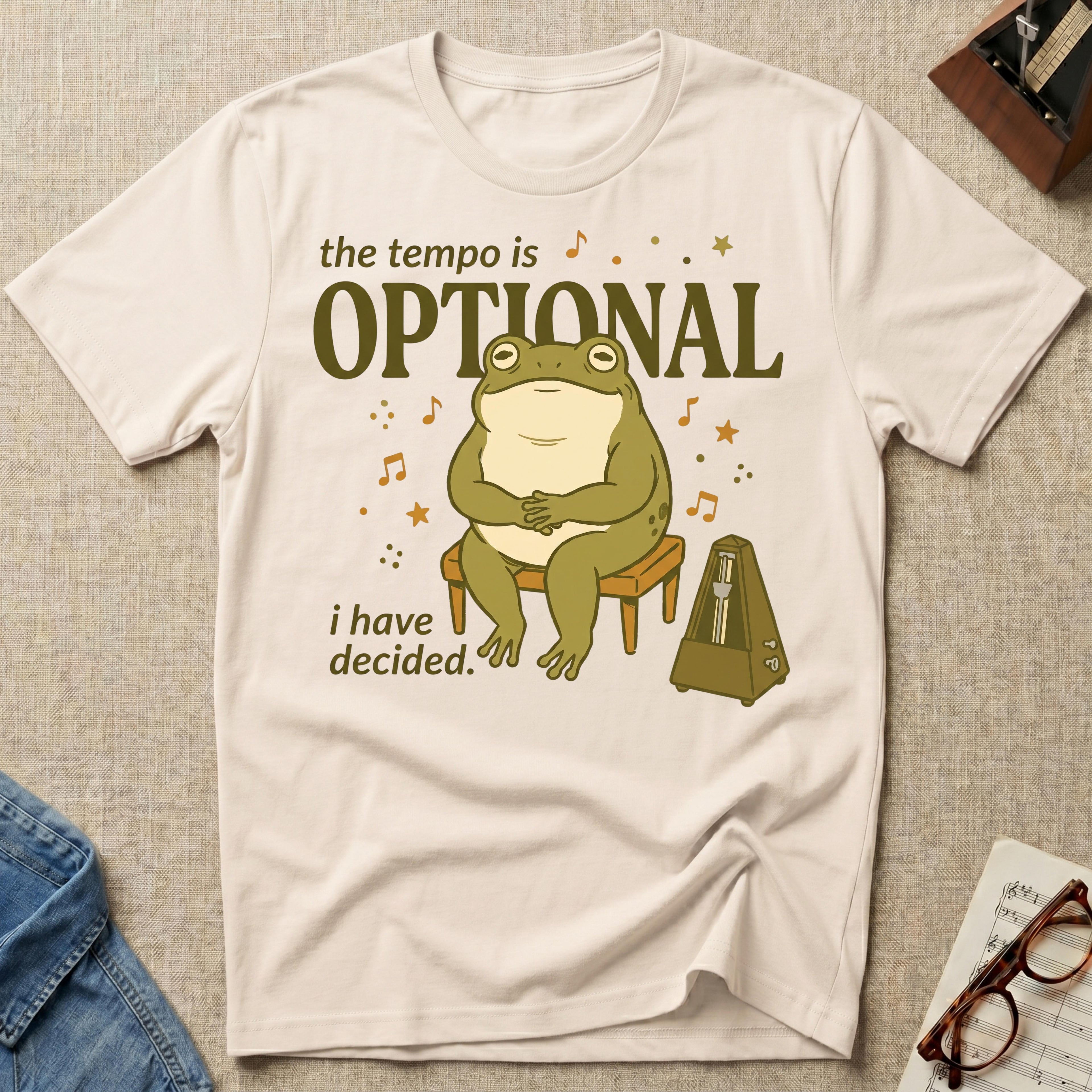 Tempo Is Optional. I Have Decided" T-Shirt