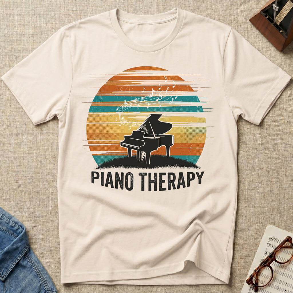 Piano Therapy Sunset T-Shirt
