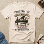 Piano Practice Time Machine T-Shirt