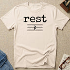 Rest Typewriter Font T-Shirt