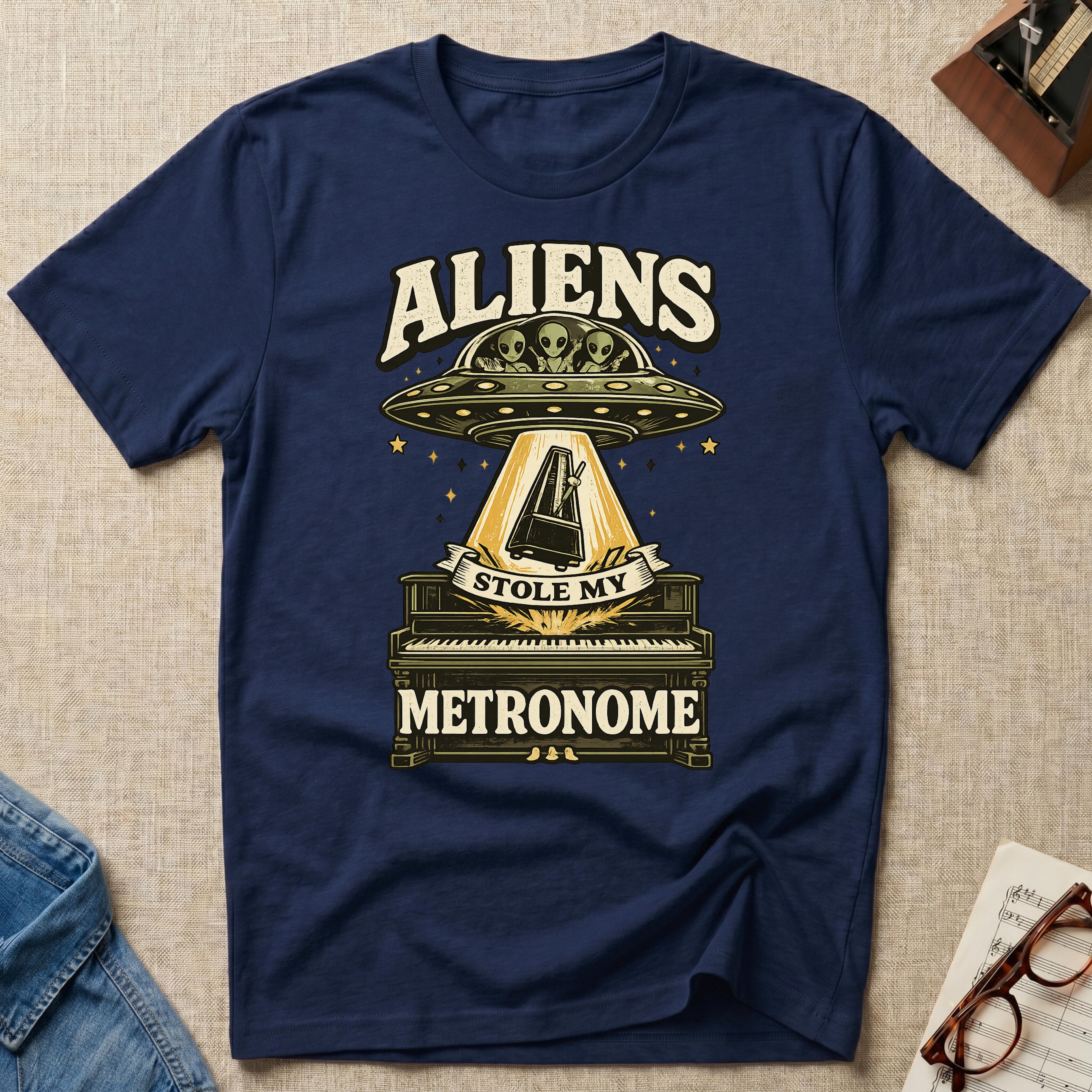 "Aliens Stole My Metronome" T-Shirt