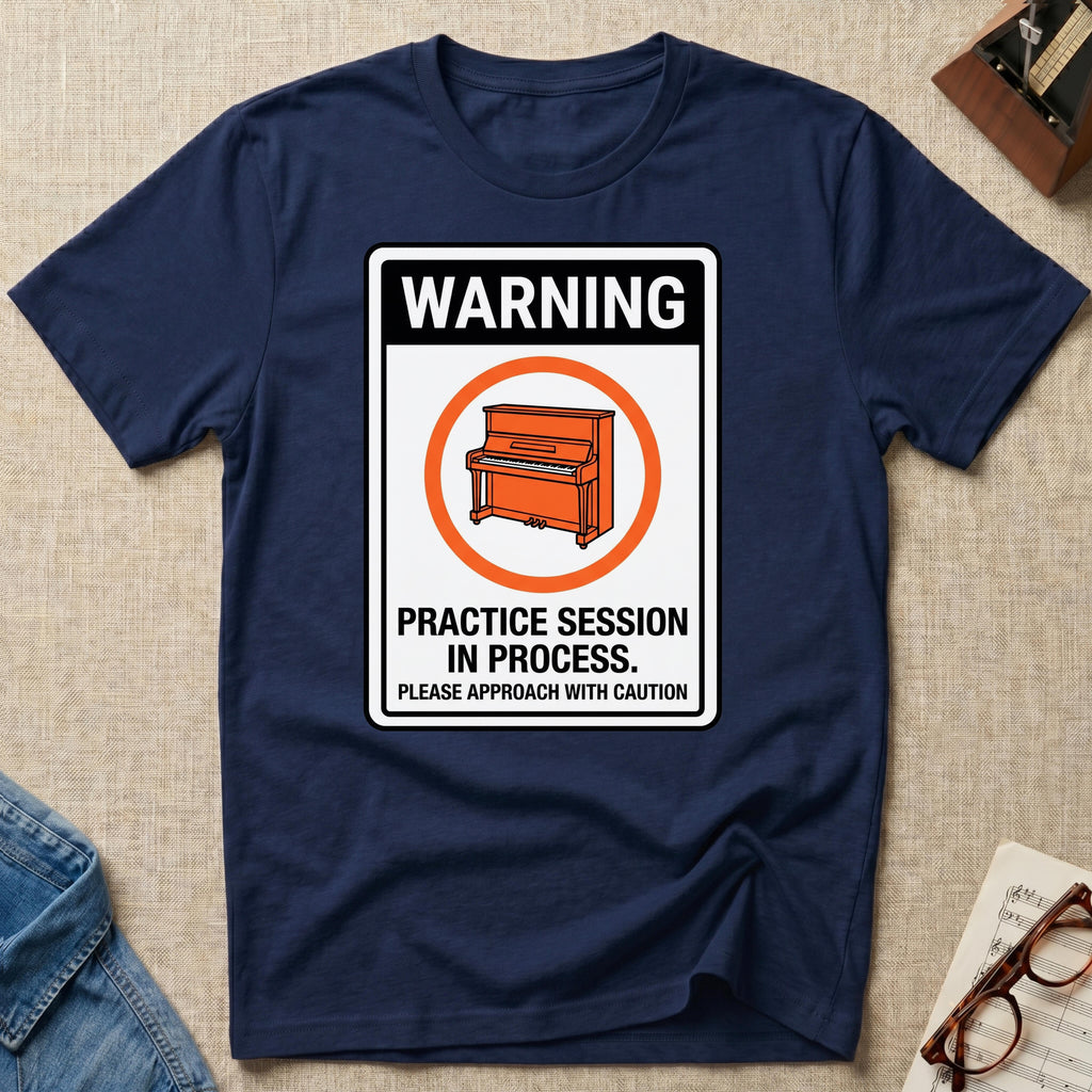 Warning. Practice Session T-Shirt (Design 2)
