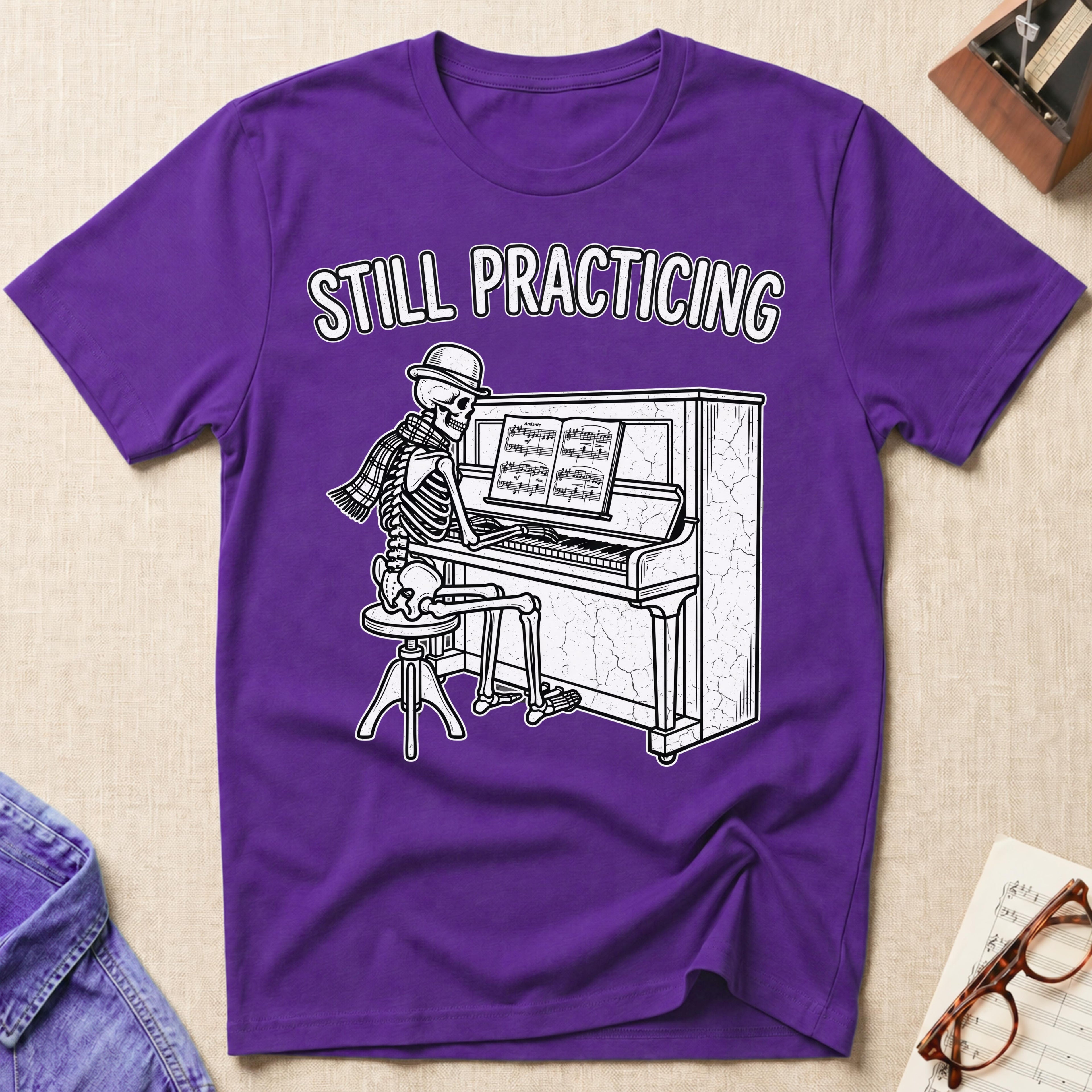 Stylish Skeleton: Still Practicing T-Shirt