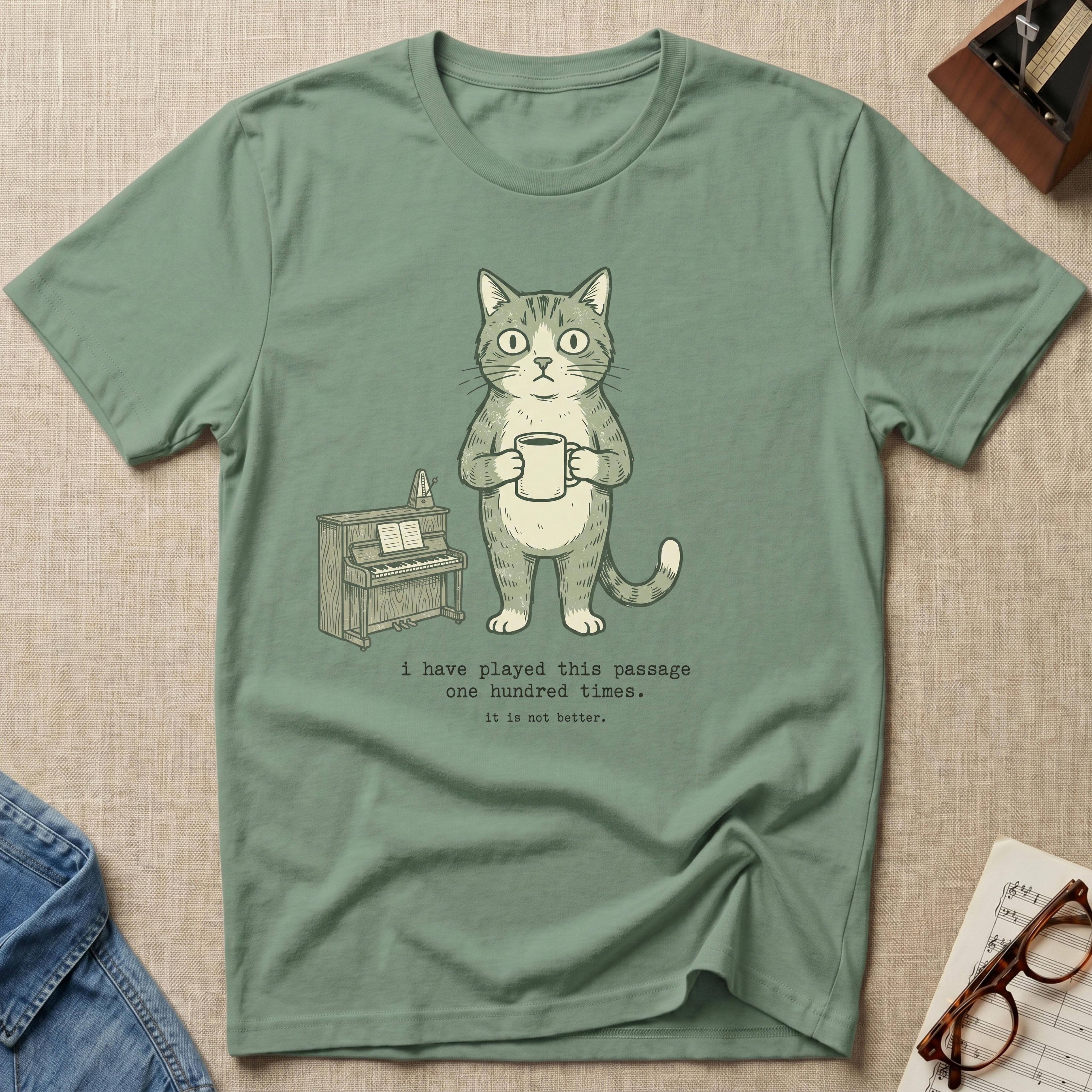"Cat, Wrong Note" T-Shirt