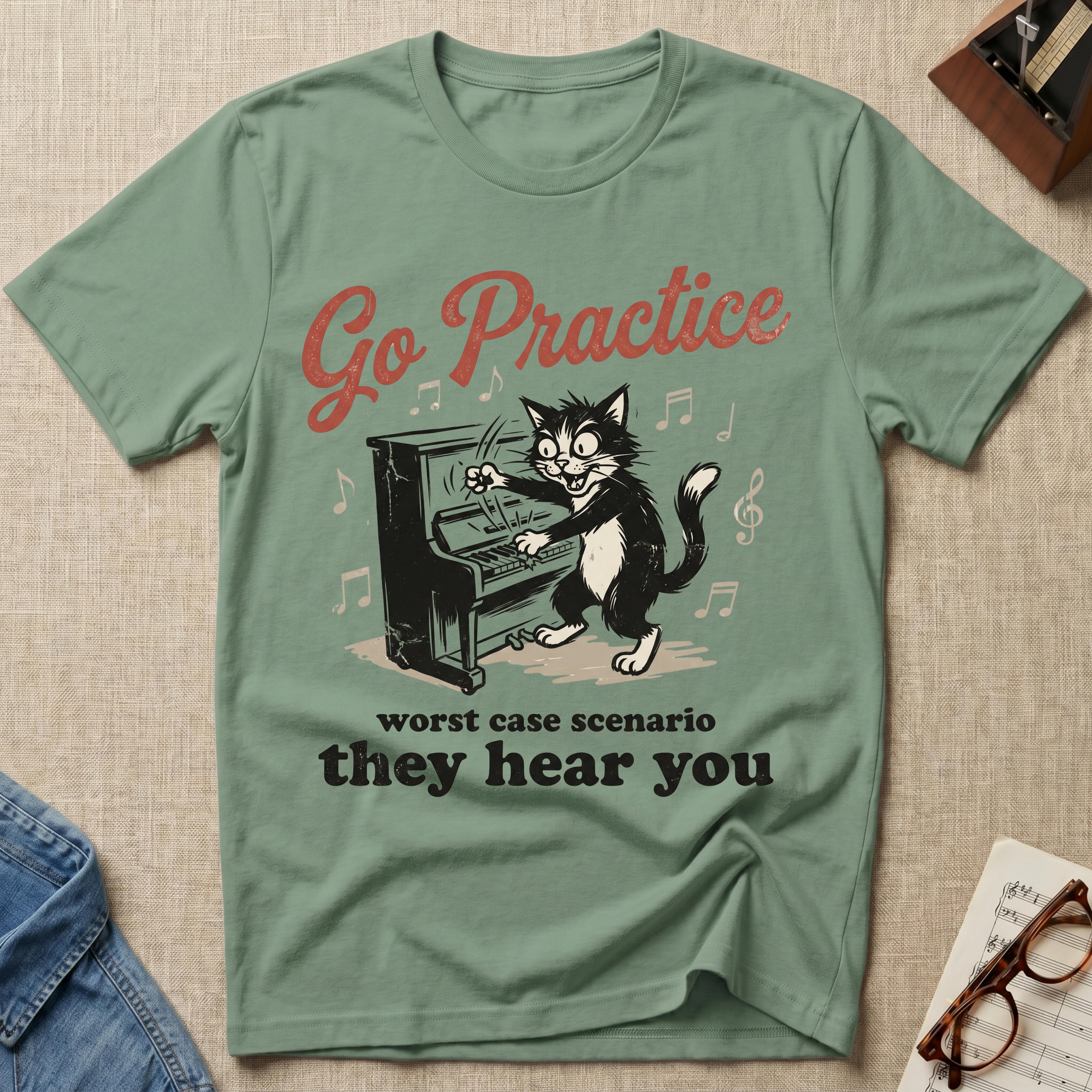 "Go Practice- Worst Case,They Hear" T-Shirt