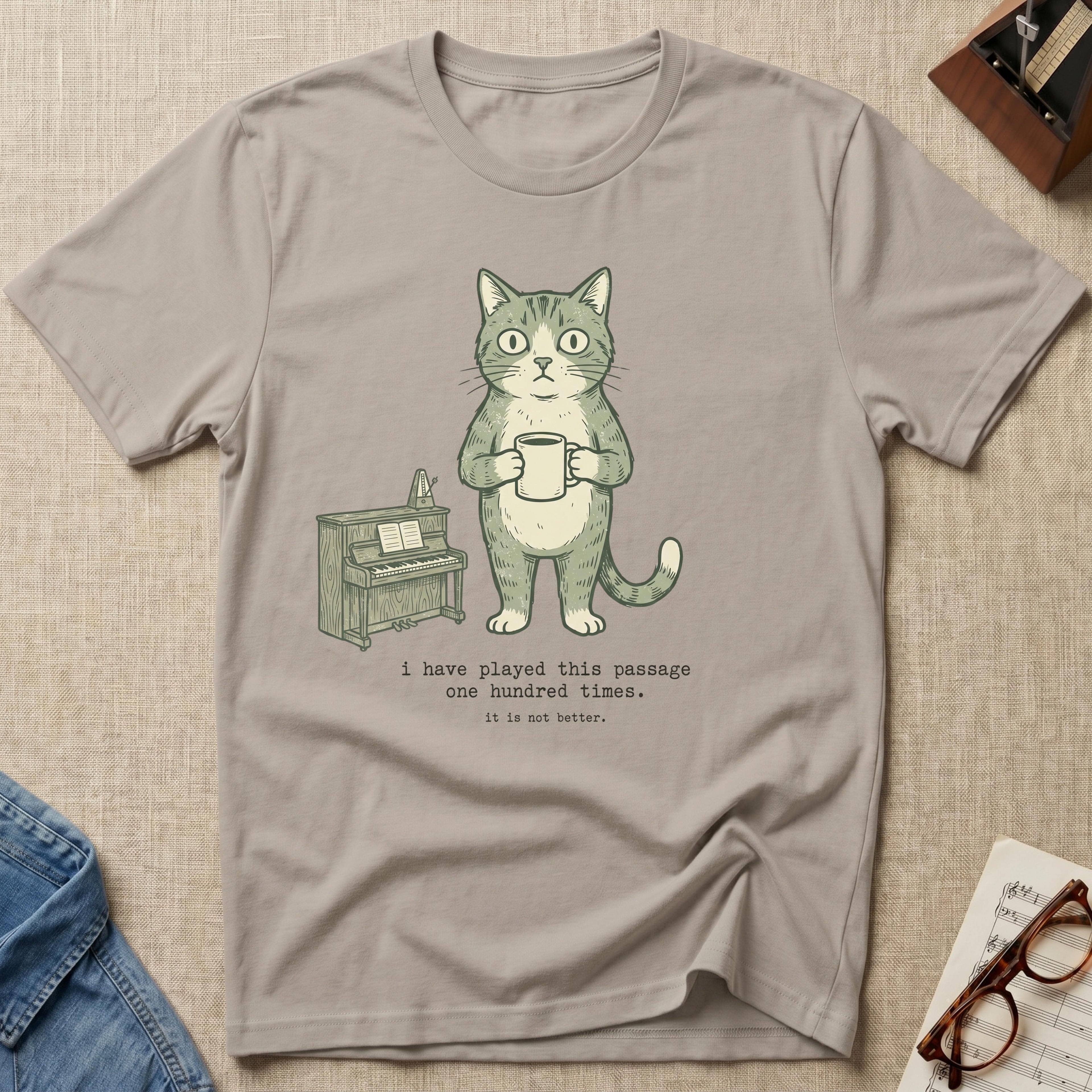 "Cat, Wrong Note" T-Shirt