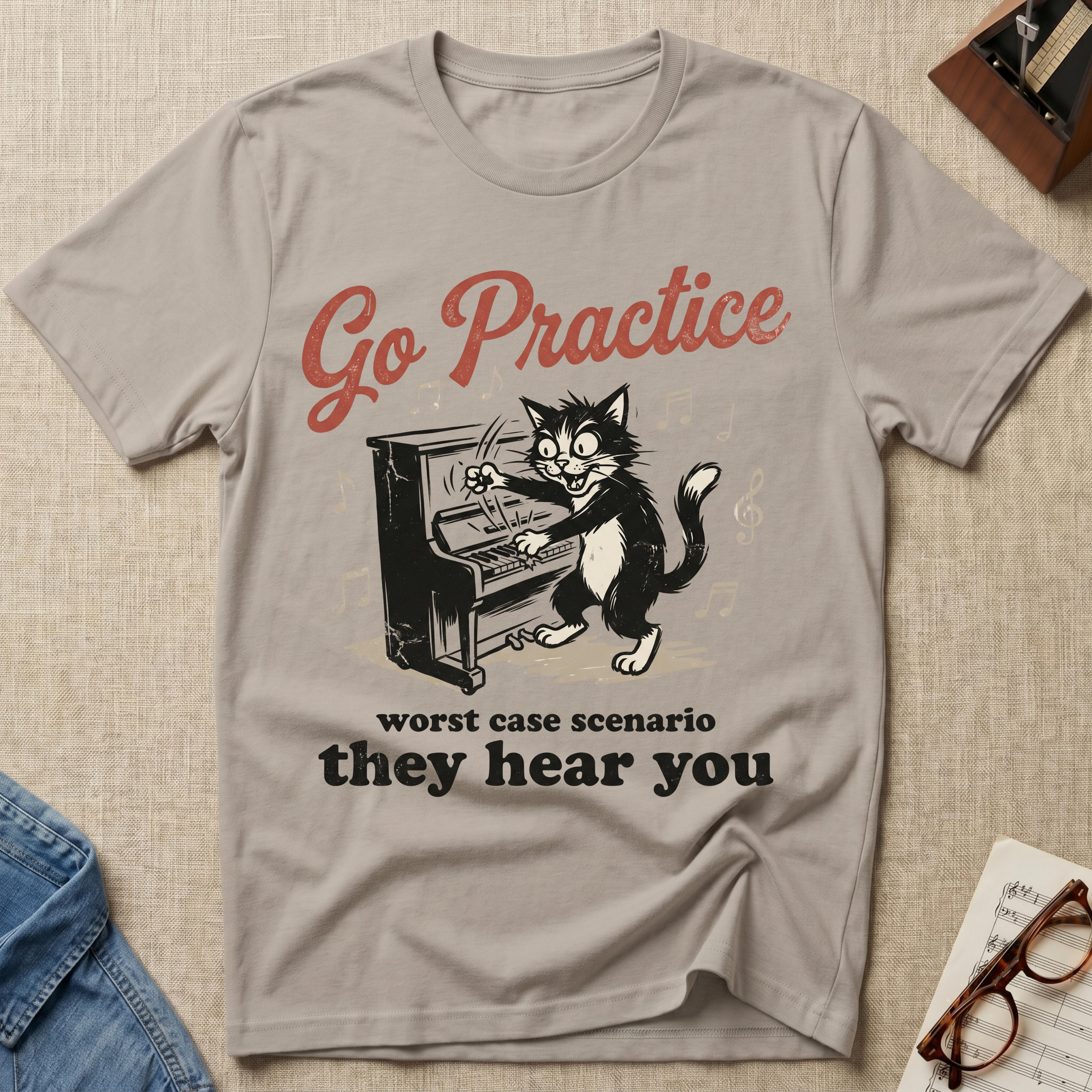 "Go Practice- Worst Case,They Hear" T-Shirt