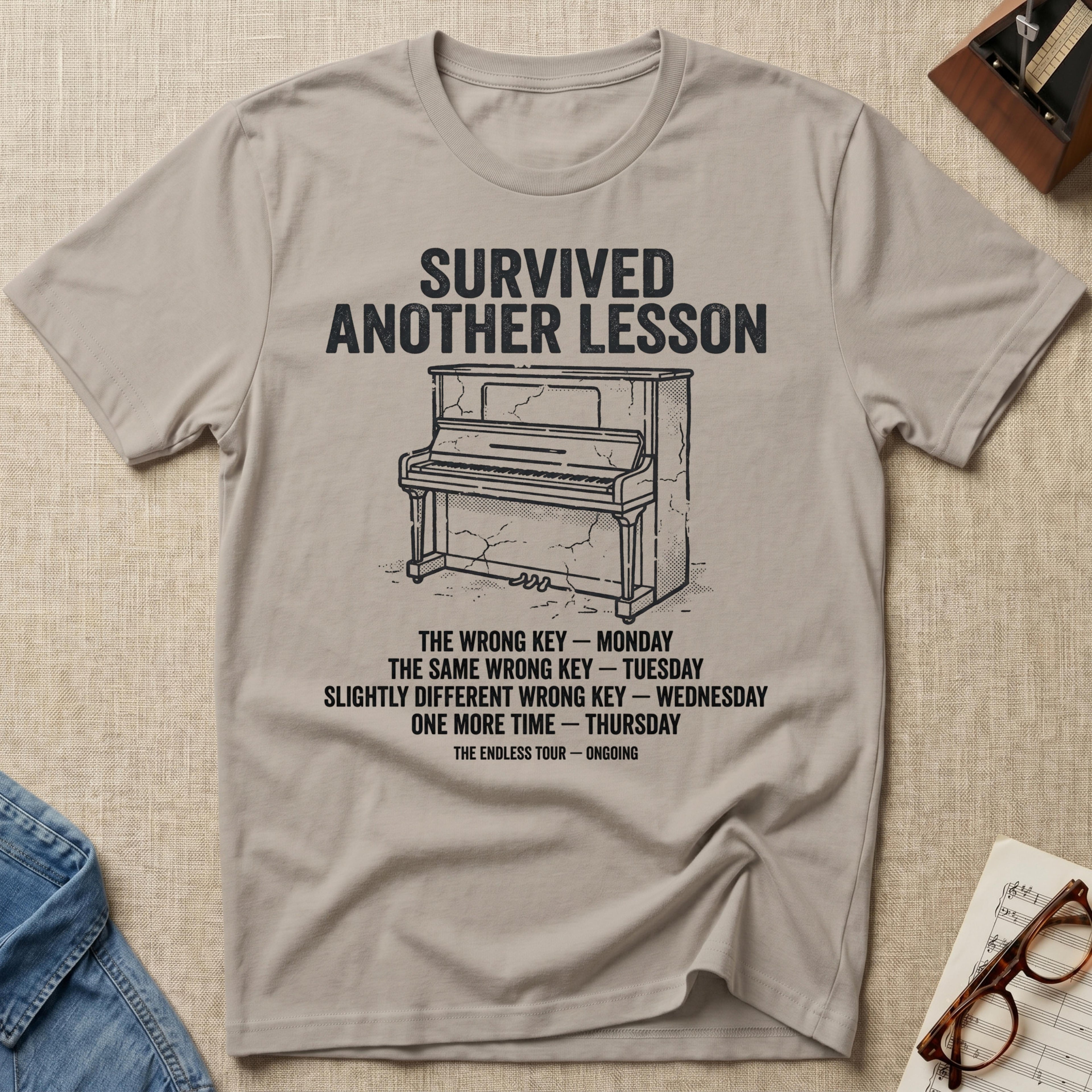 Survived Another Piano Lesson T-Shirt