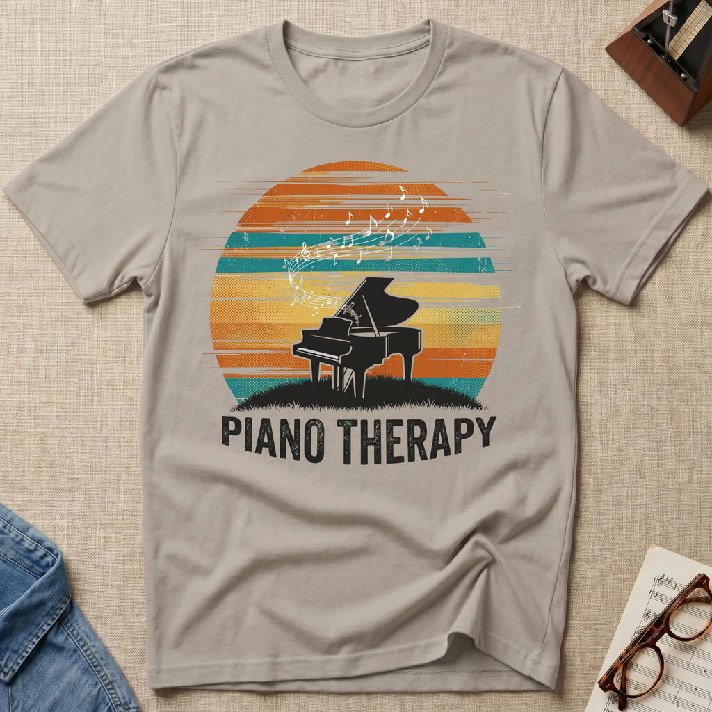 Piano Therapy Sunset T-Shirt