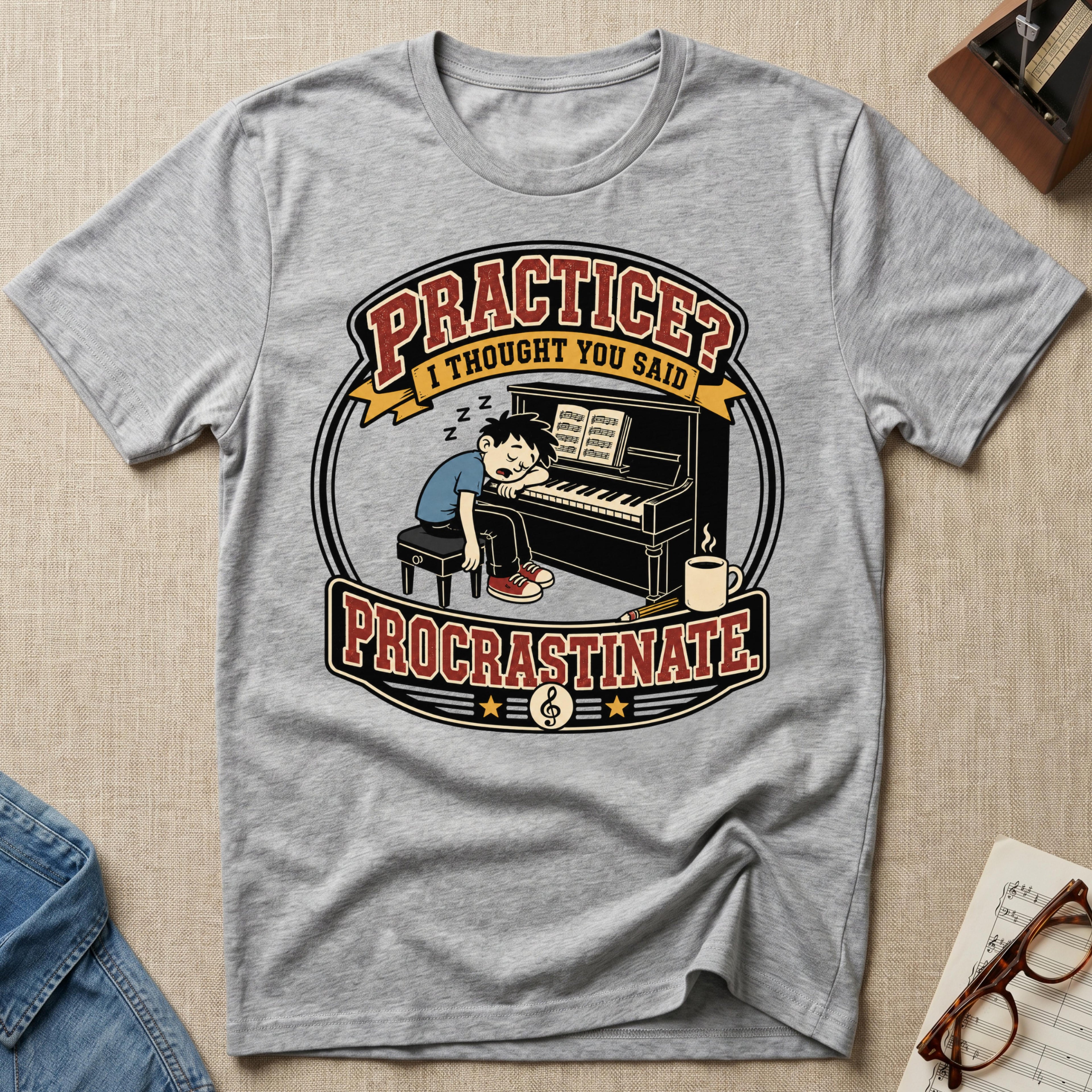 "(M) Practice? Thought You Said Procrastinate" T-Shirt