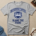 Most Likely To Blame Piano T-Shirt (Collegiate)