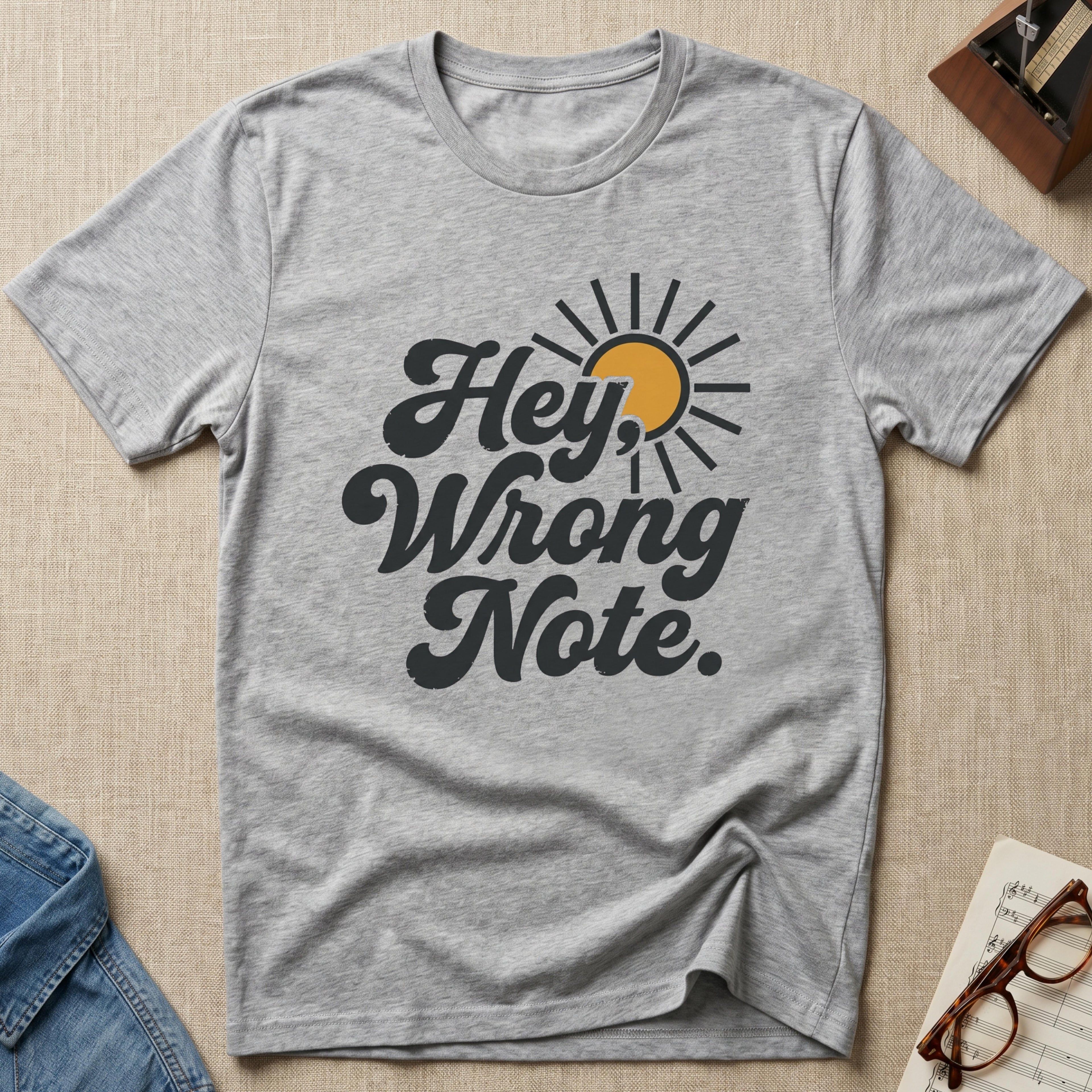 "Hey, Wrong Note." T-Shirt