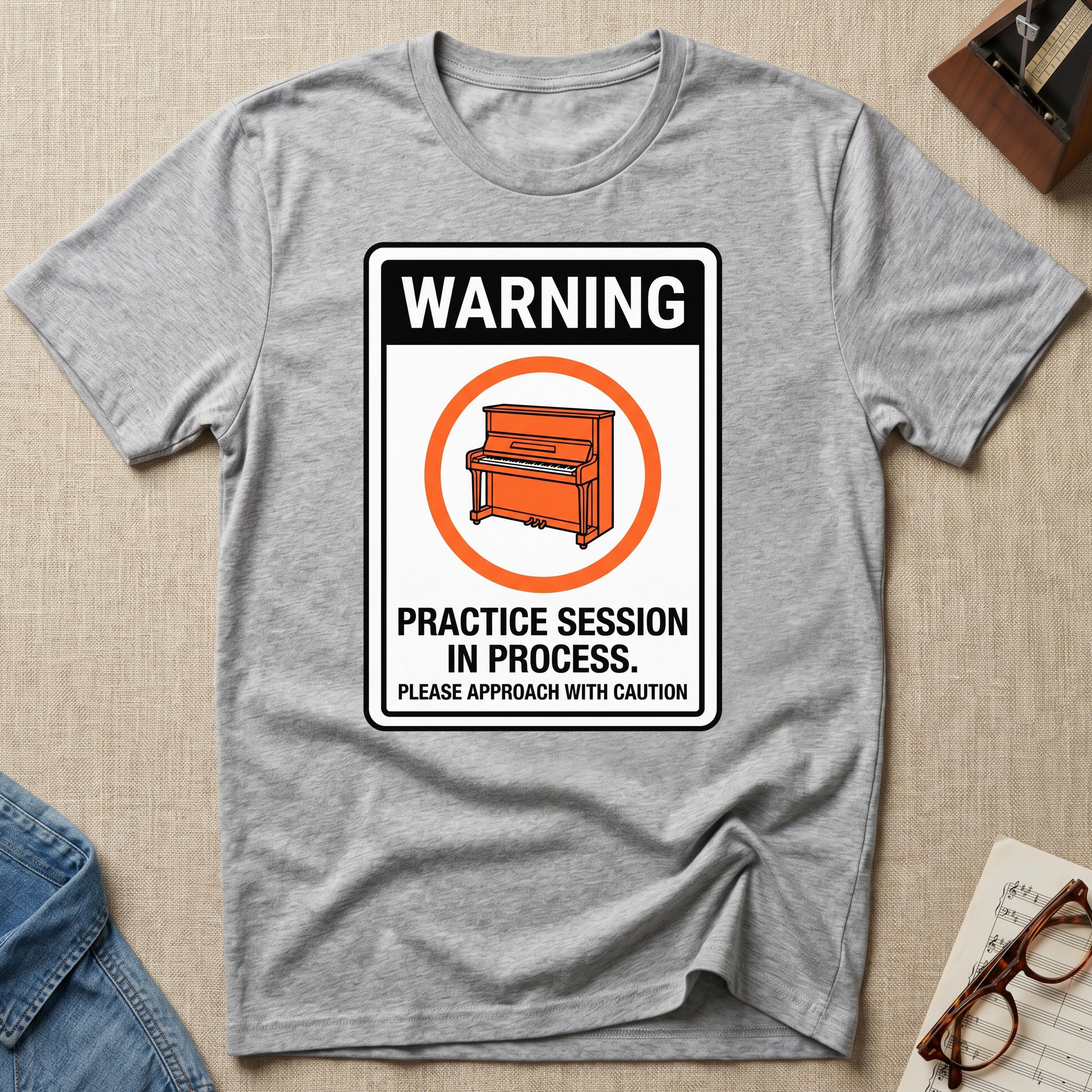 Warning. Practice Session T-Shirt (Design 2)
