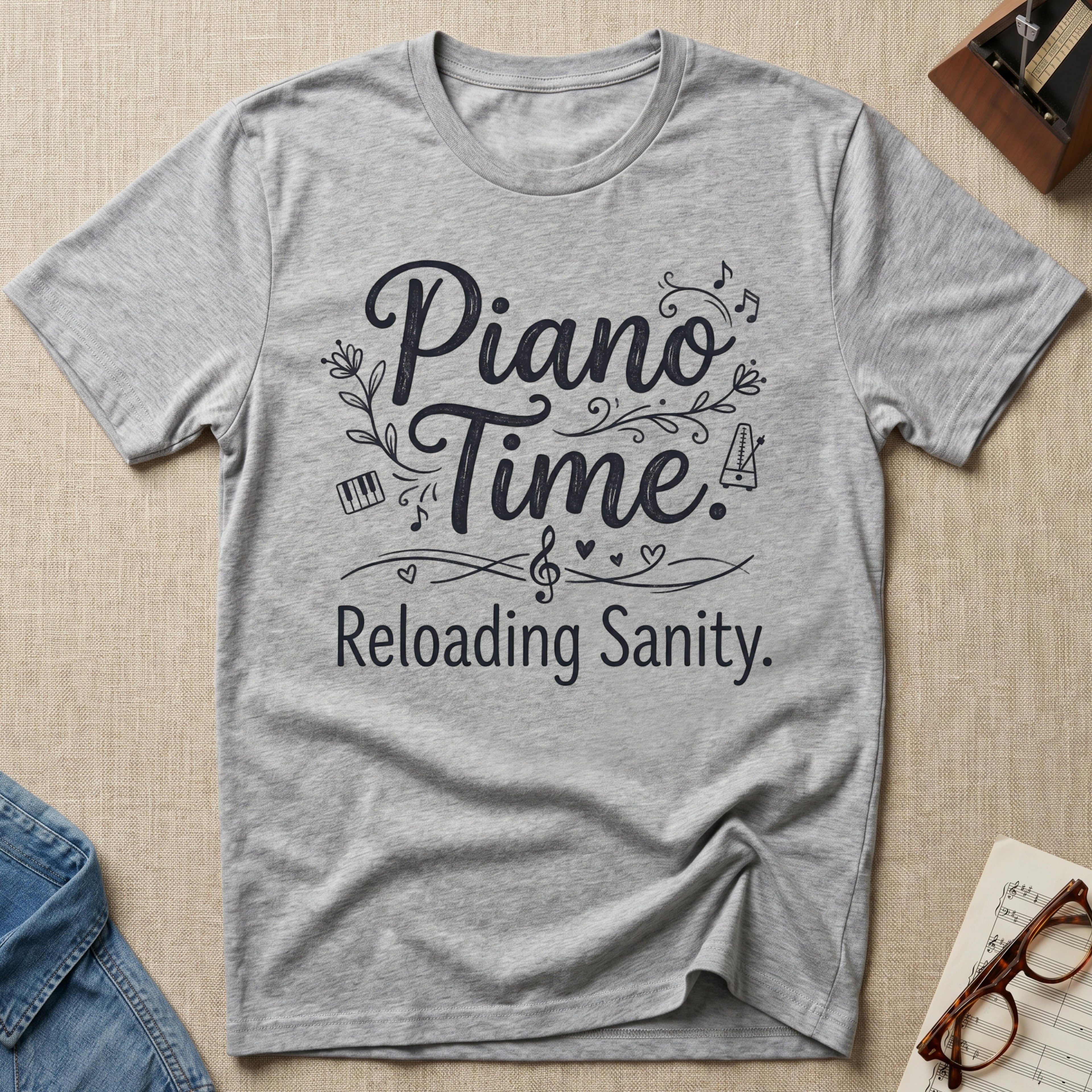 Piano Time. Reloading Sanity T-Shirt