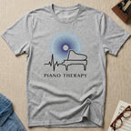 Piano Therapy Heartbeat T-Shirt