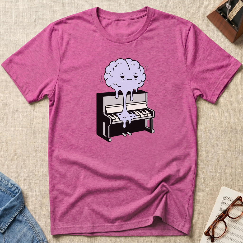 Tired Melting Brain Piano T-Shirt