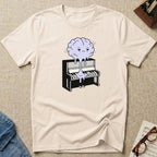Tired Melting Brain Piano T-Shirt