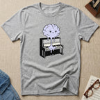 Tired Melting Brain Piano T-Shirt