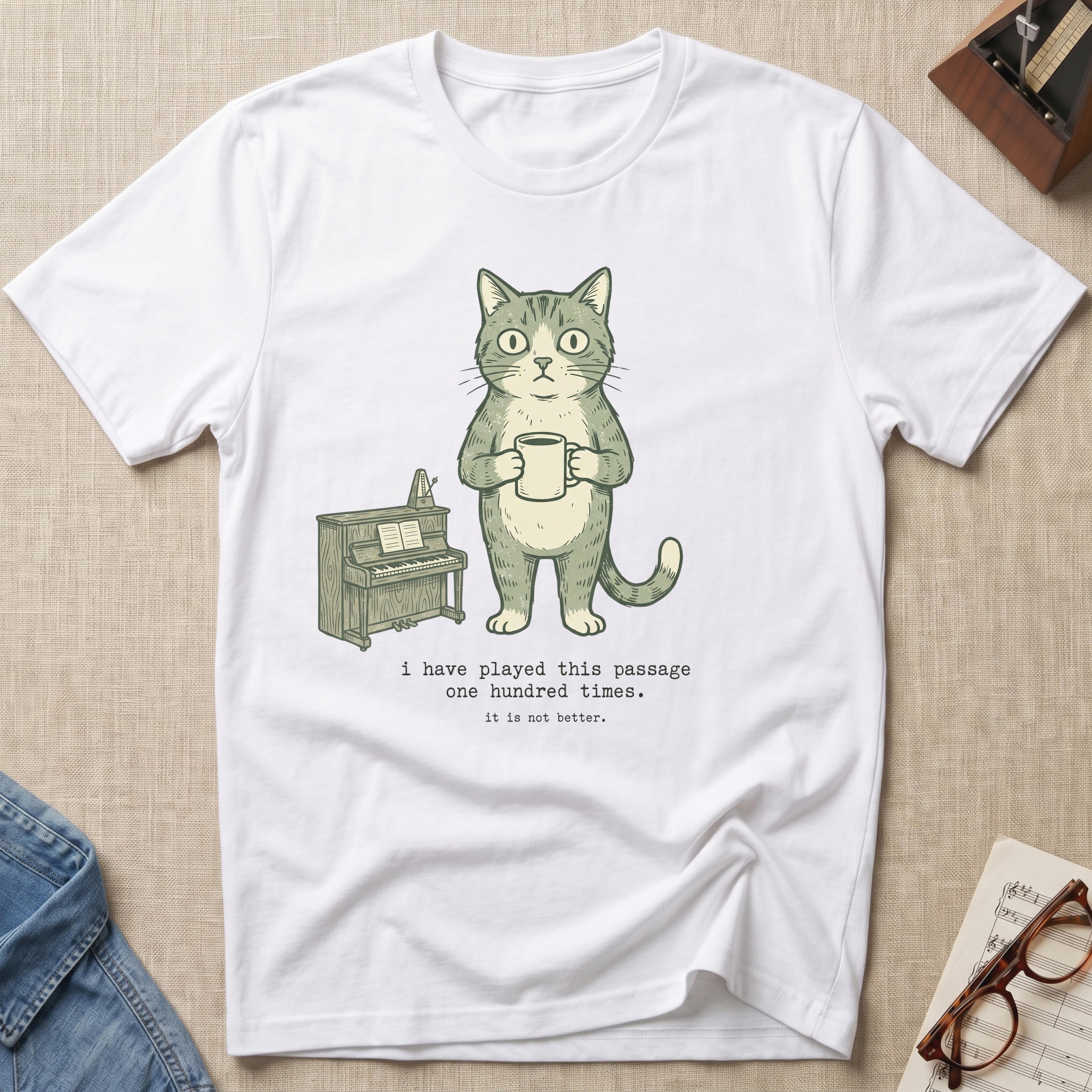 "Cat, Wrong Note" T-Shirt