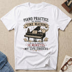 Piano Practice Time Machine T-Shirt