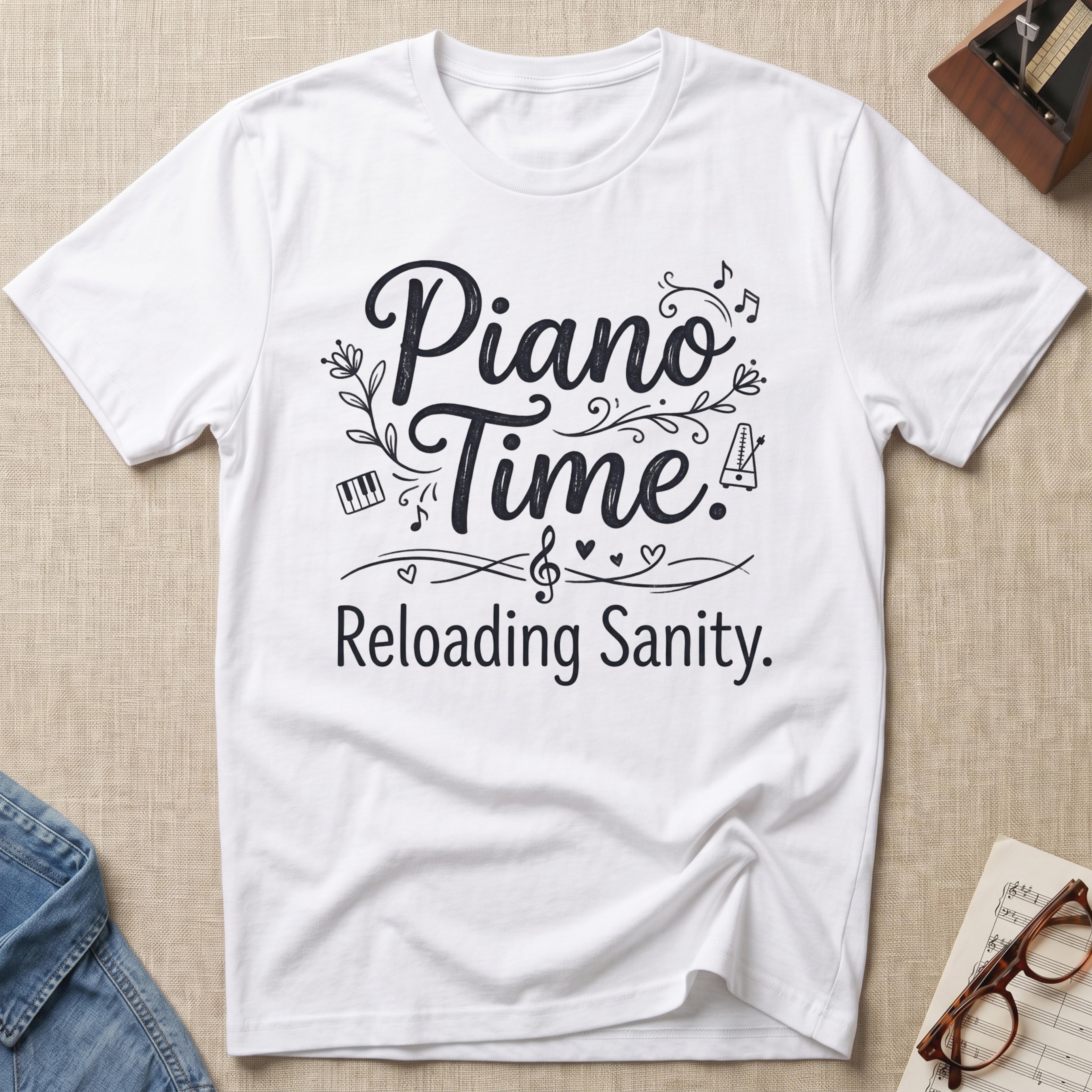 Piano Time. Reloading Sanity T-Shirt