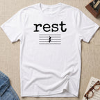 Rest Typewriter Font T-Shirt