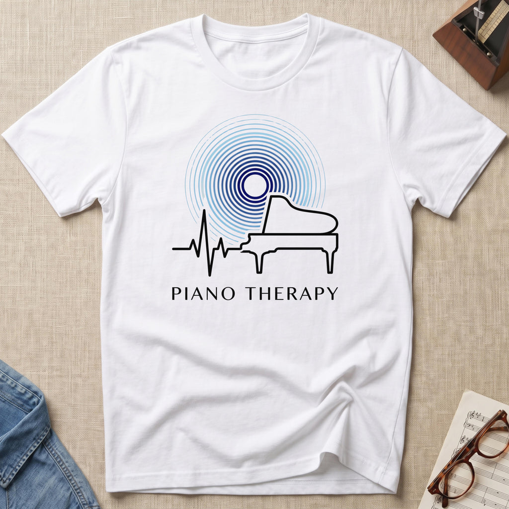 Piano Therapy Heartbeat T-Shirt