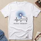 Piano Therapy Heartbeat T-Shirt