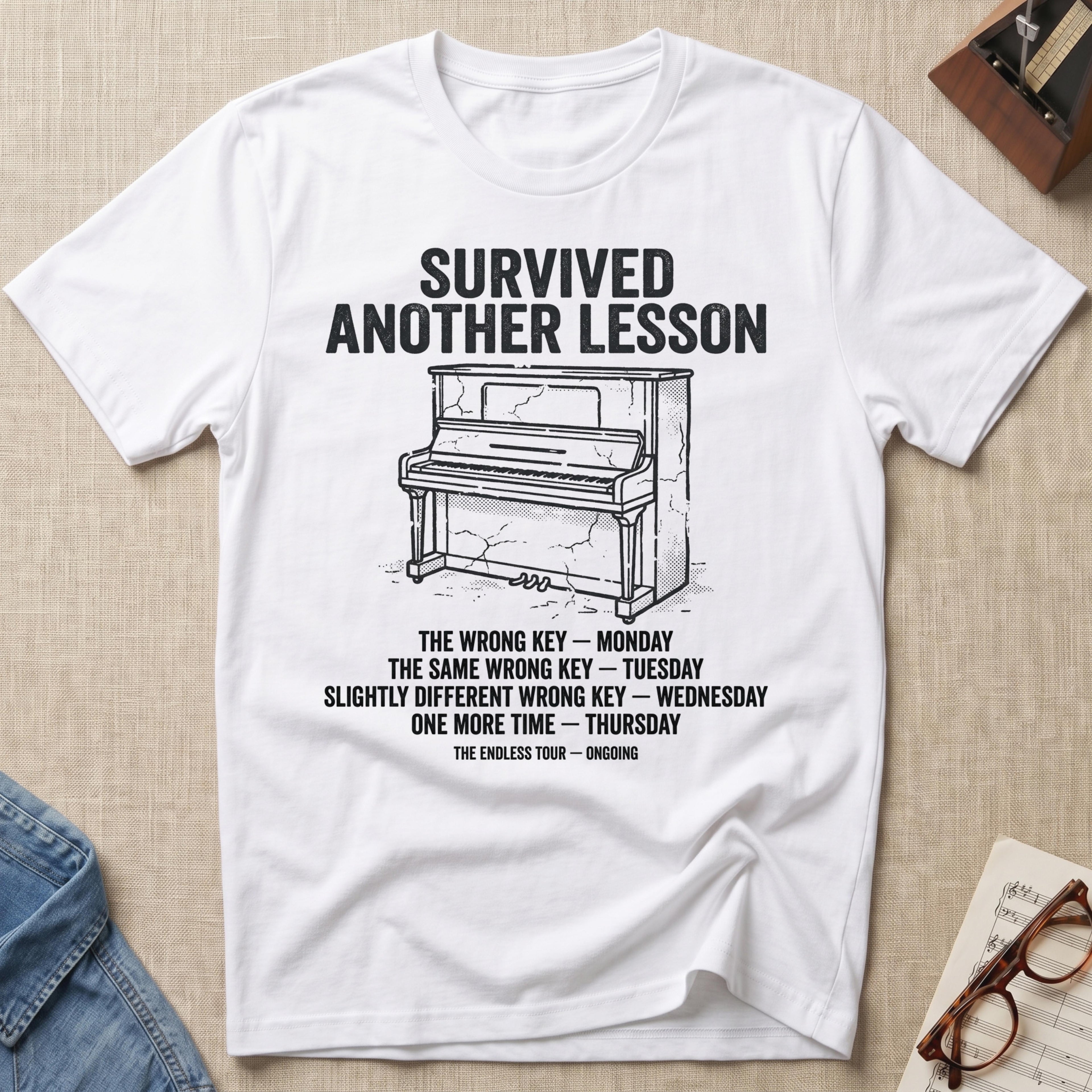 Survived Another Piano Lesson T-Shirt
